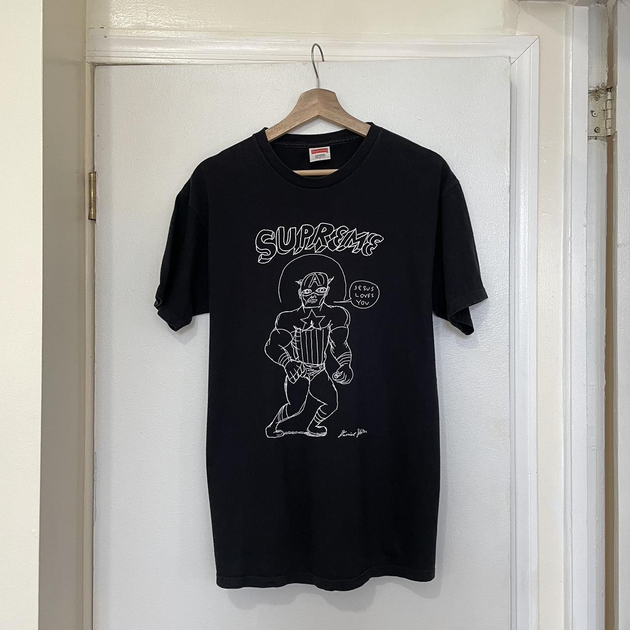 トップス 15ss Supreme Daniel Johnston L/S Top M Supreme Daniel Johnston Kill em all T-Shirt Adult Unisex SZ