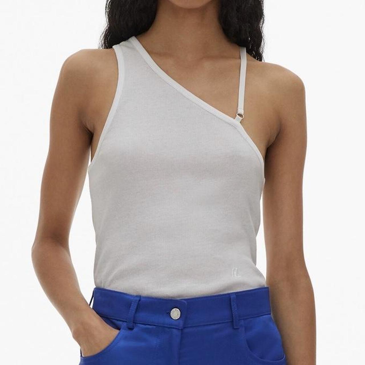 Helmut Lang asymmetrical strap tank $150 | Depop