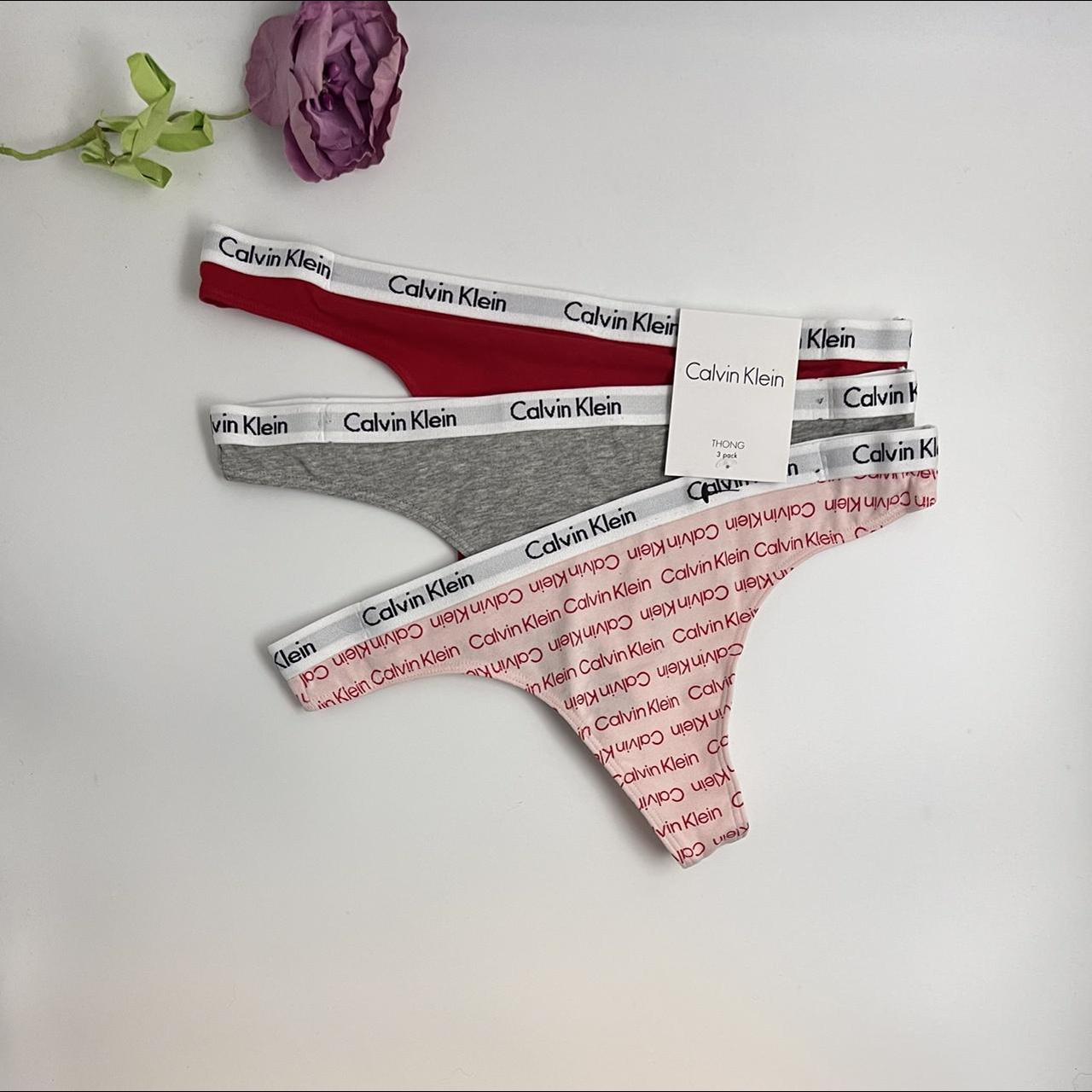 NWT Calvin Klein Thongs Underwear 3PK. Size Medium - Depop