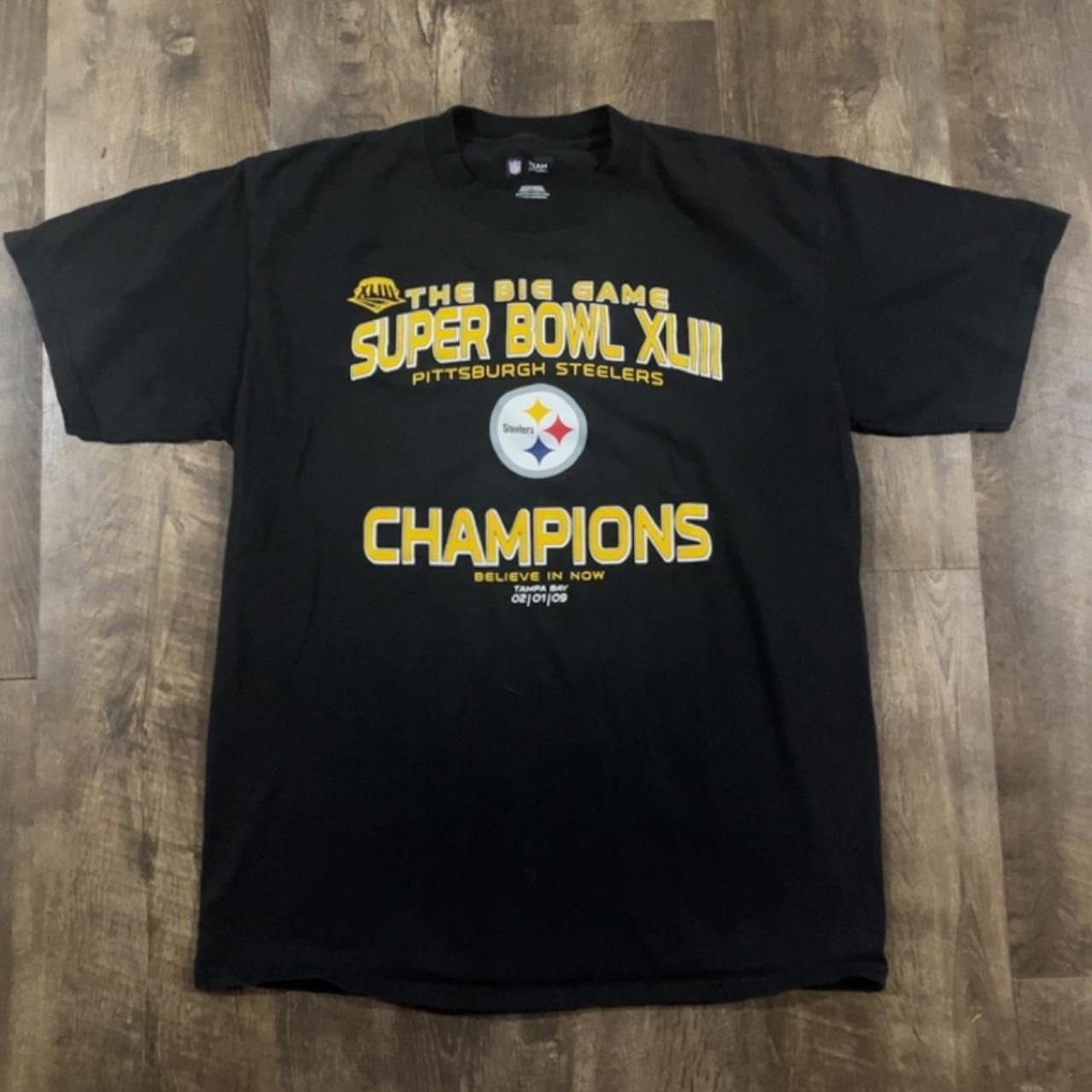 •Vintage Steelers 2009 Super Bowl T-shirt •In... - Depop