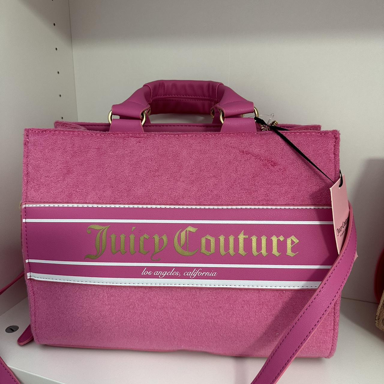 JUICY COUTURE y2k ベロア メッセンジャーバッグ チャーム付き JUICY COUTURE y2k ベロア メッセンジャーバッグ チャーム付き
