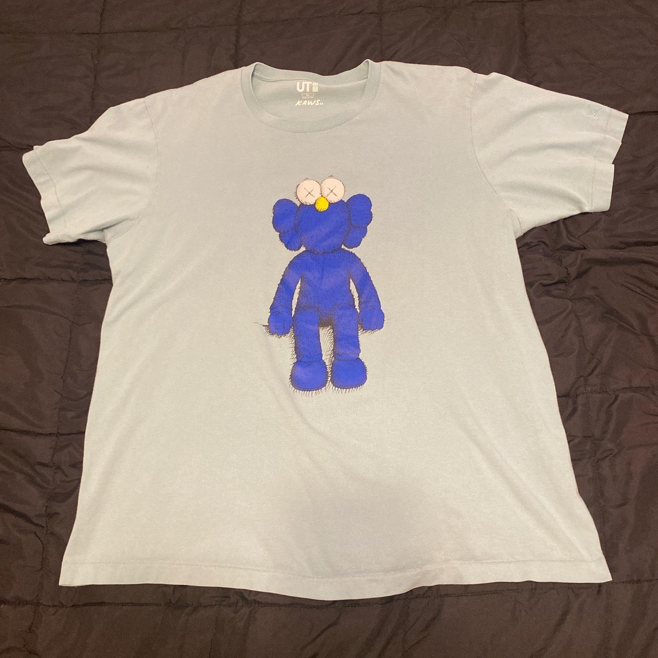 Kaws best sale blue tee