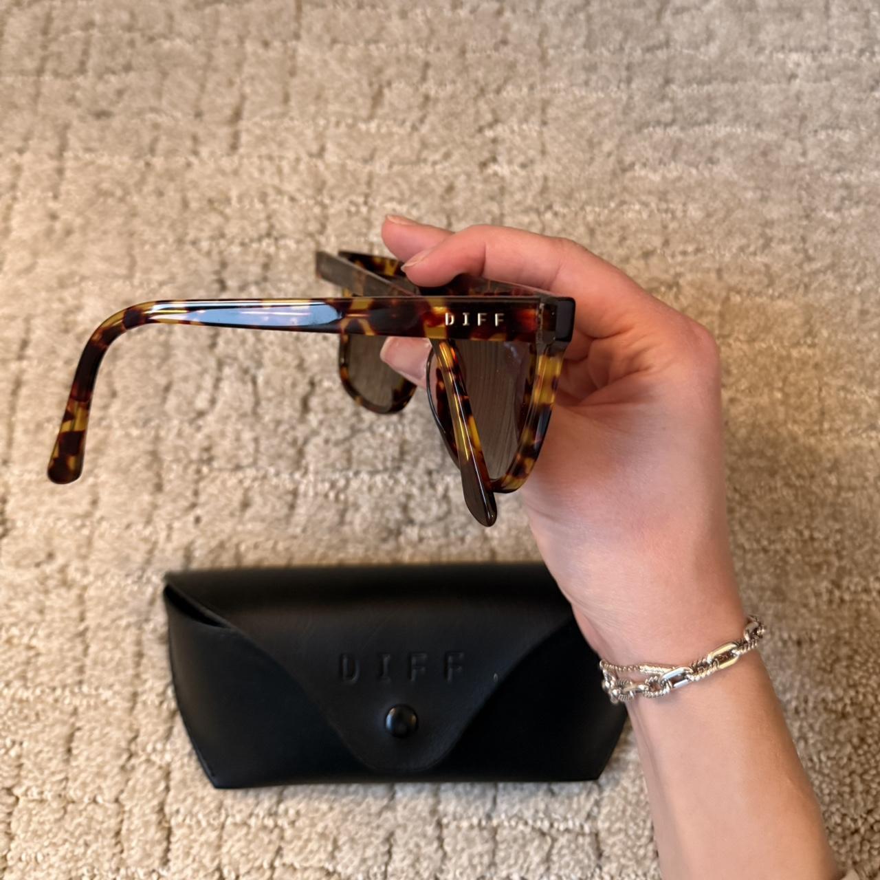 DIFF Women's Sunglasses - Brown/Black – Diff Sung… - image 2