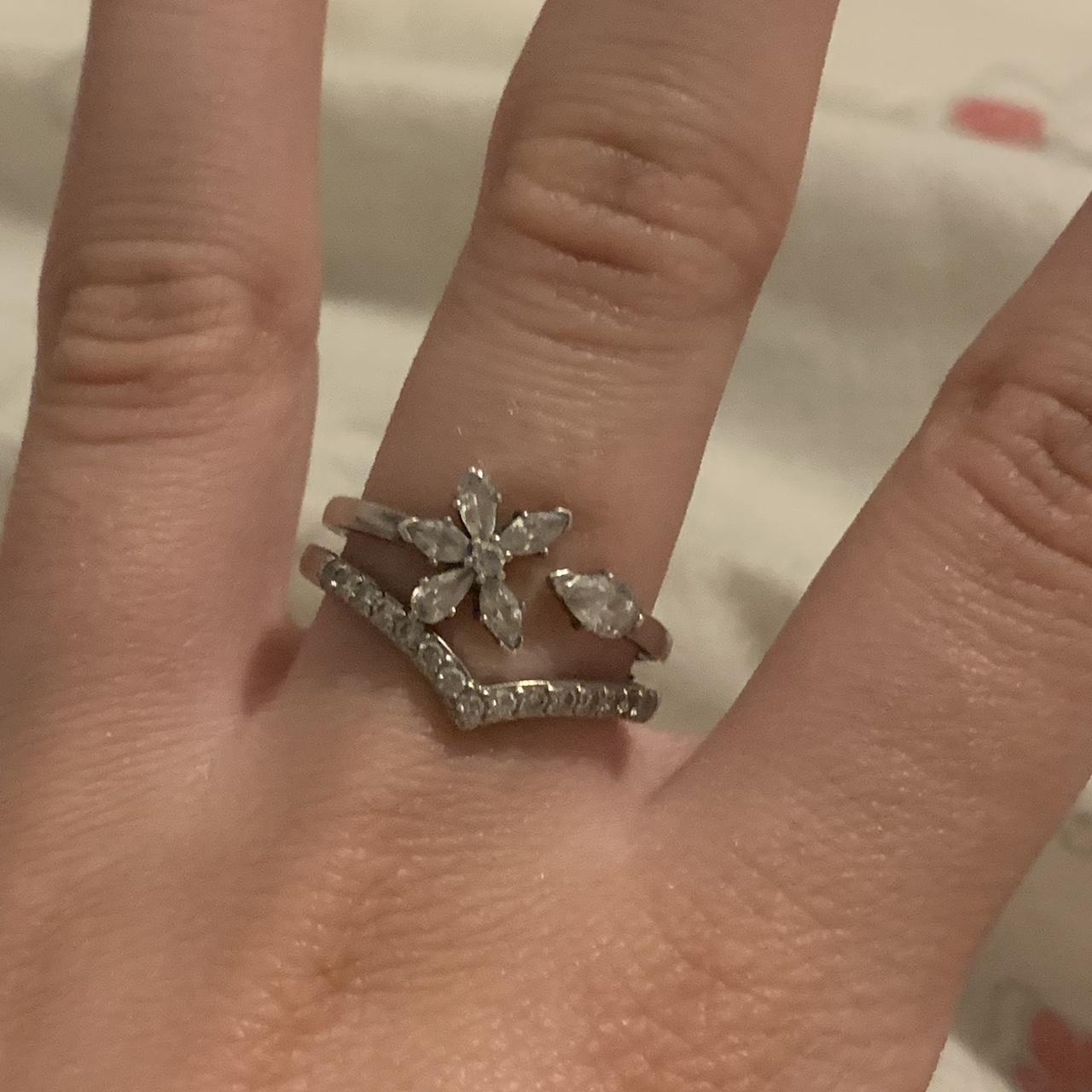 Women's Ring - Silver – Silver tone stackable rin… - image 4