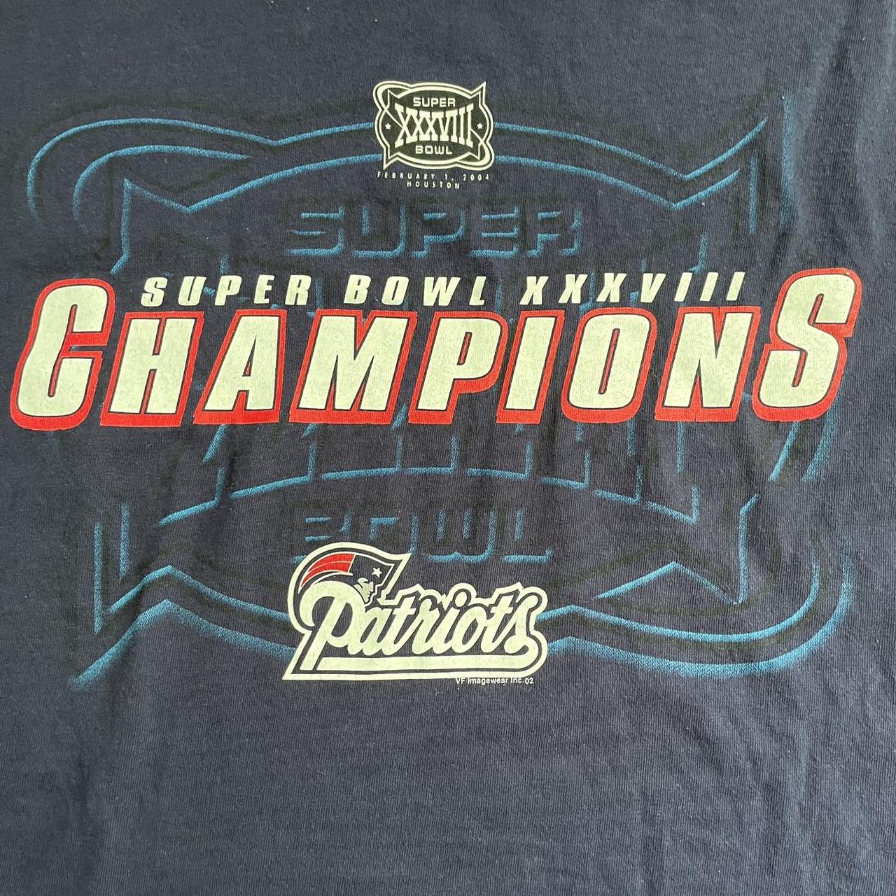 Vintage 2004 Super Bowl XXXVlll Long-sleeve - Depop