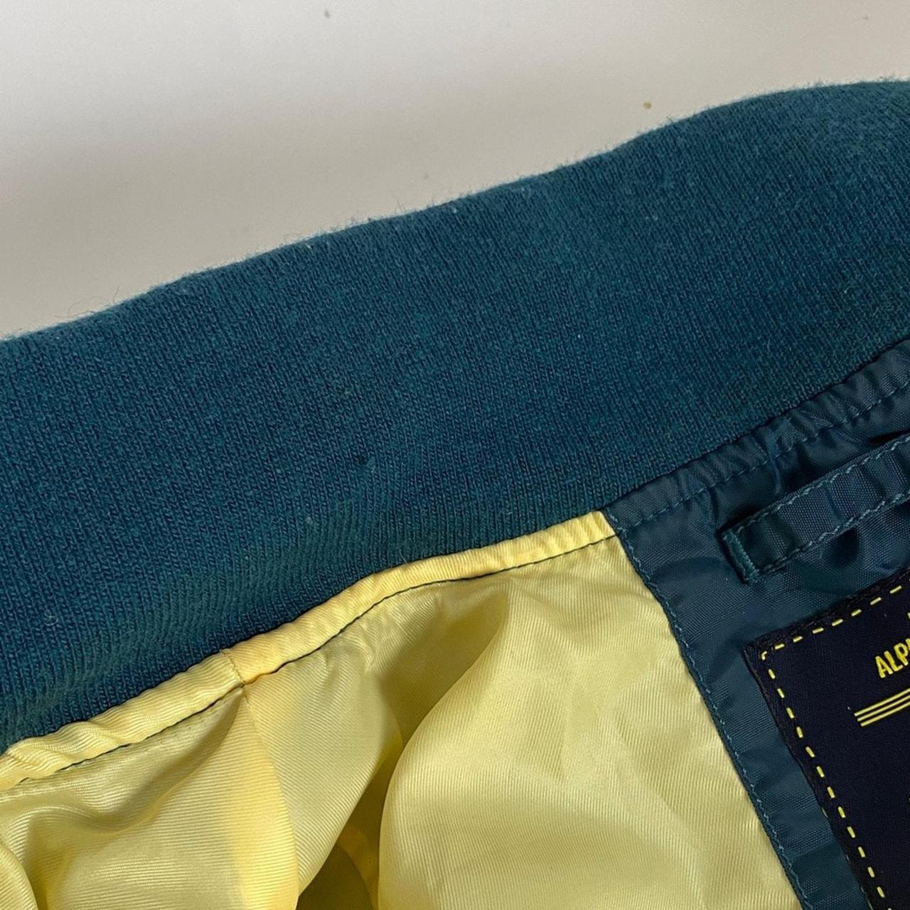 Alpha Industries Men's Jacket - Green/Yellow - XS… - image 5