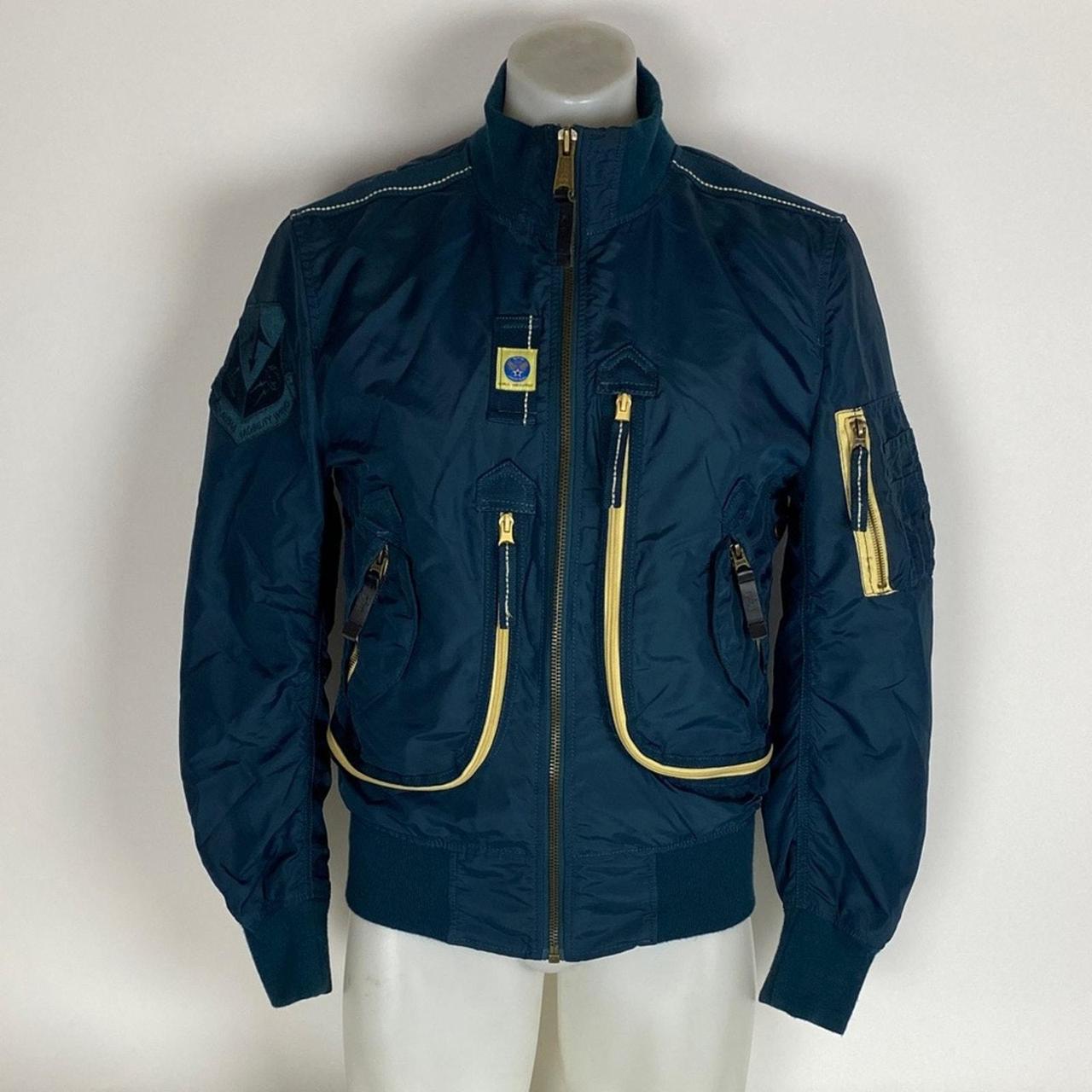 Alpha Industries Men's Jacket - Green/Yellow - XS… - image 1