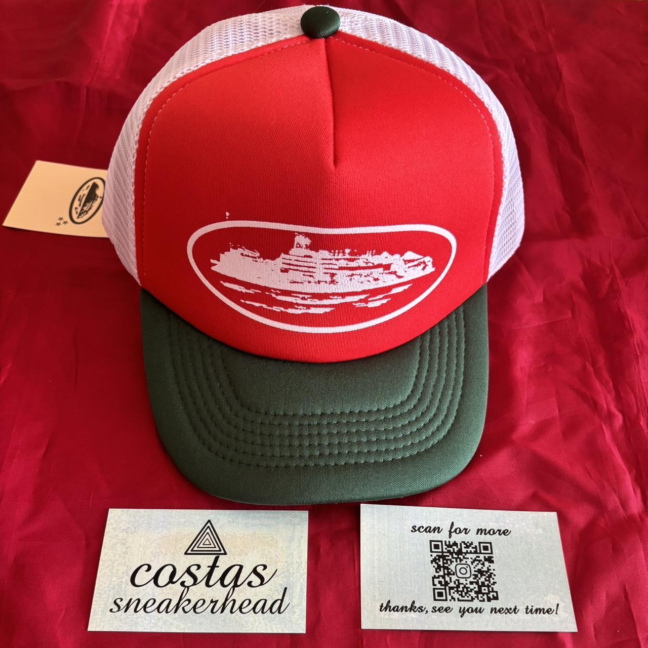 CORTEIZ ALCATRAZ TRUCKER HAT RED GREEN PRICE | Depop