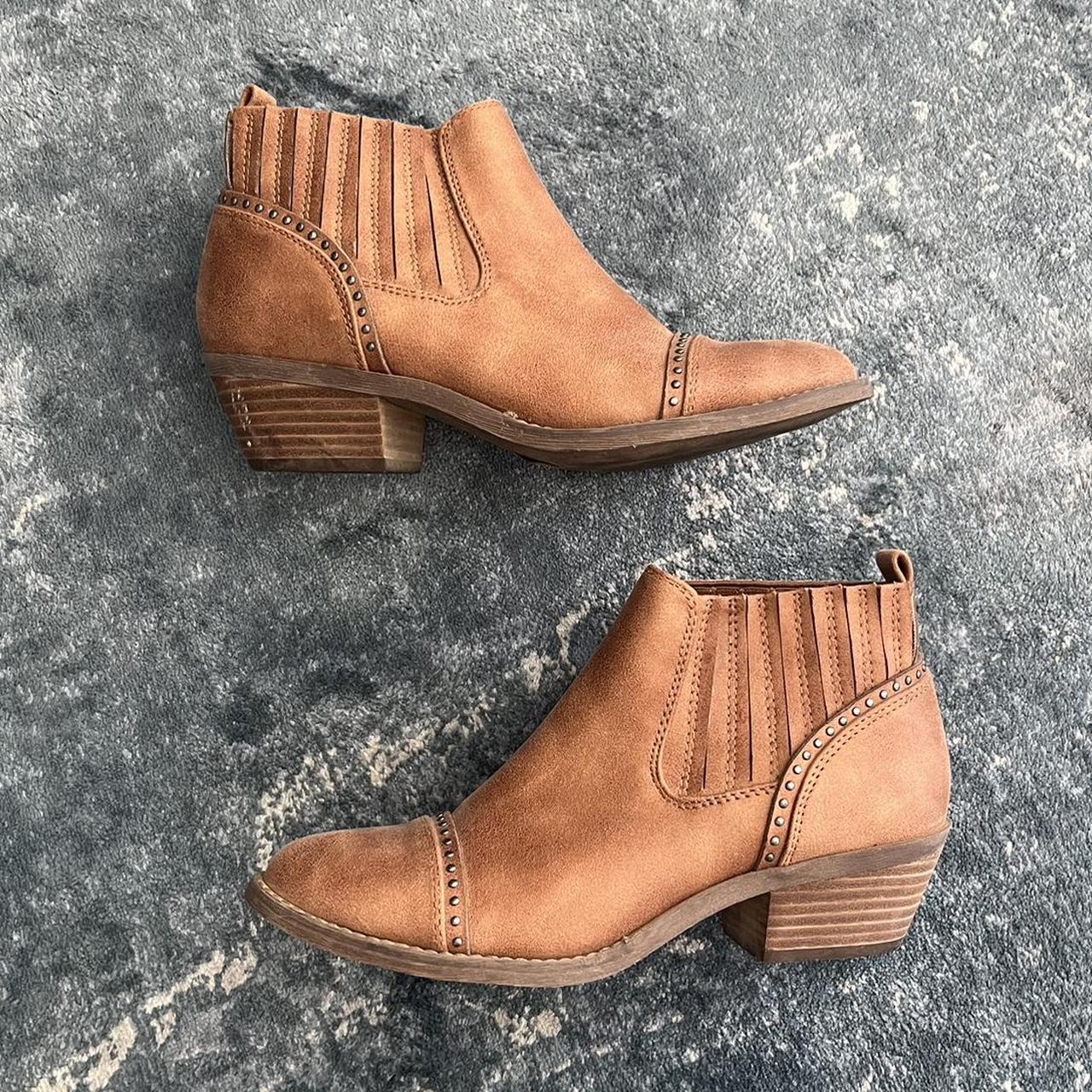 Studded ankle fashion boots - Depop