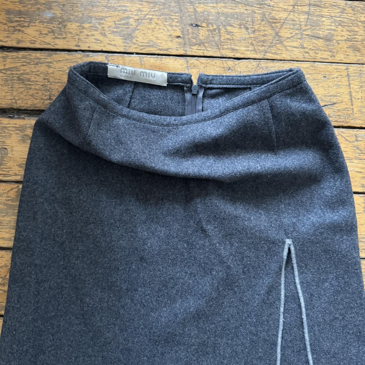 美品✨ 90’s miu miu Vintage Wool wrap Skirt Vintage miu miu skirt Vintage miu miu wool mini | Depop