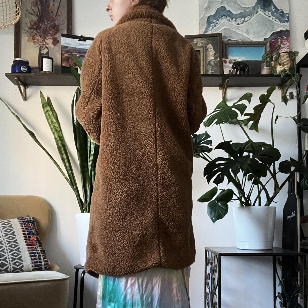 Threadbare Women's Brown and Tan Coat | Depop