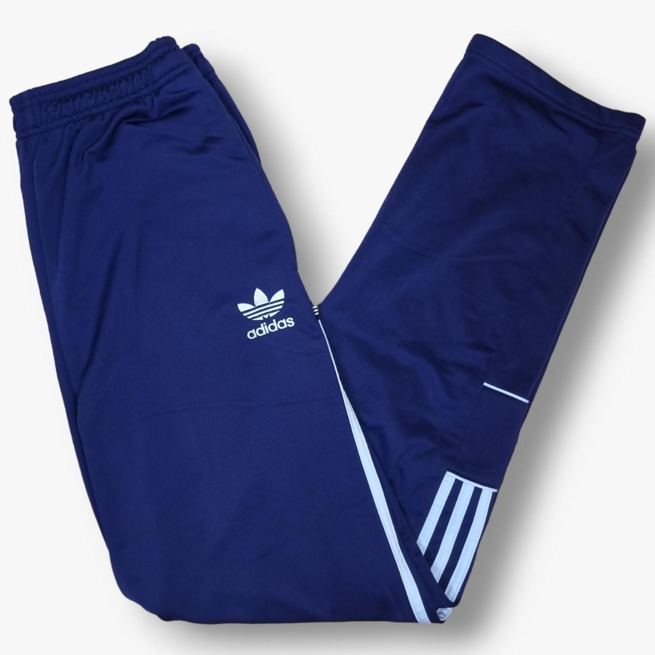 Adidas Men's Blue and Navy Joggers-tracksuits | Depop