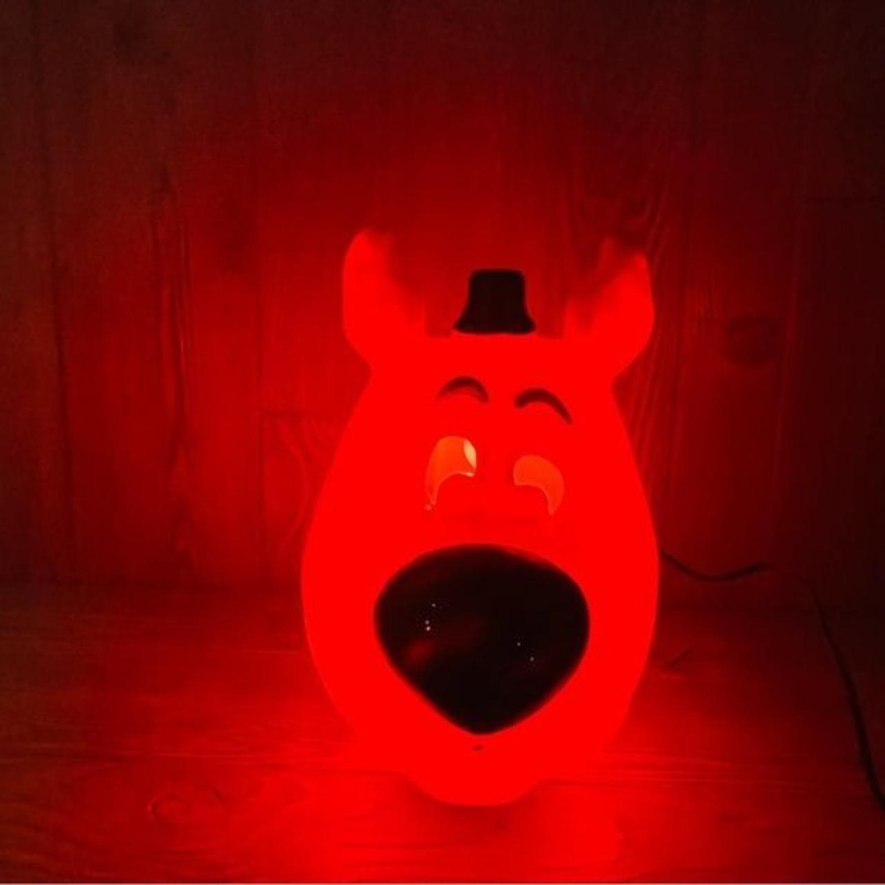 Scooby Doo Halloween Blow Mold Pumpkin Plastic Light... Depop