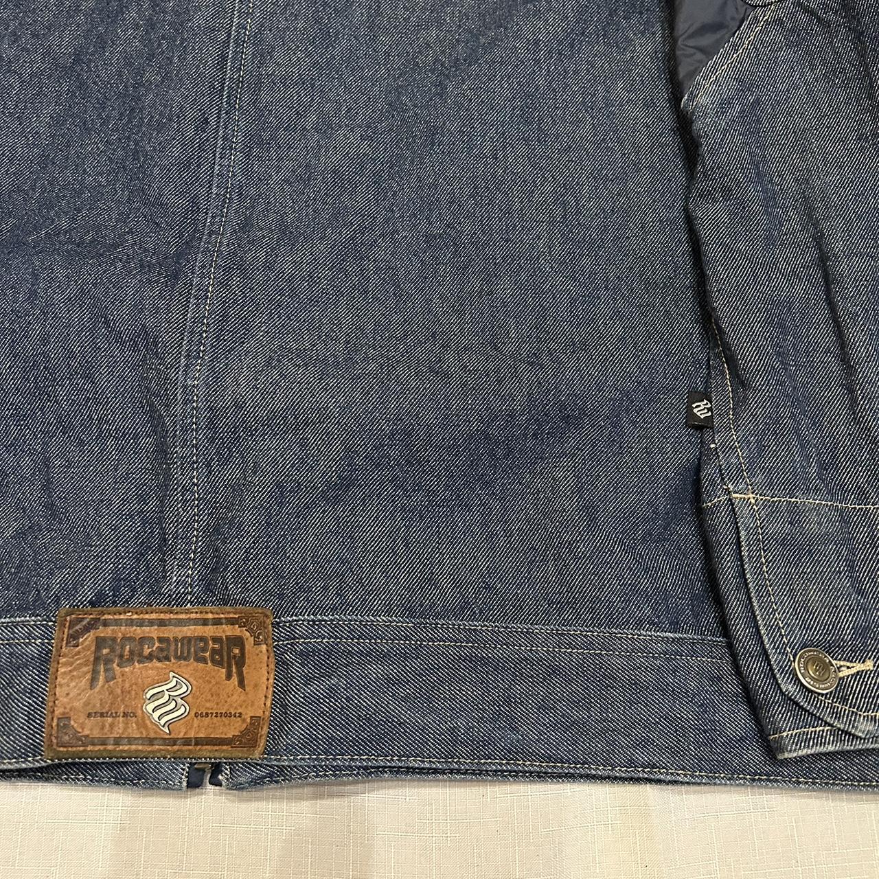 Vintage 90s Y2K Hiphop Rocawear Pocketed Denim... - Depop