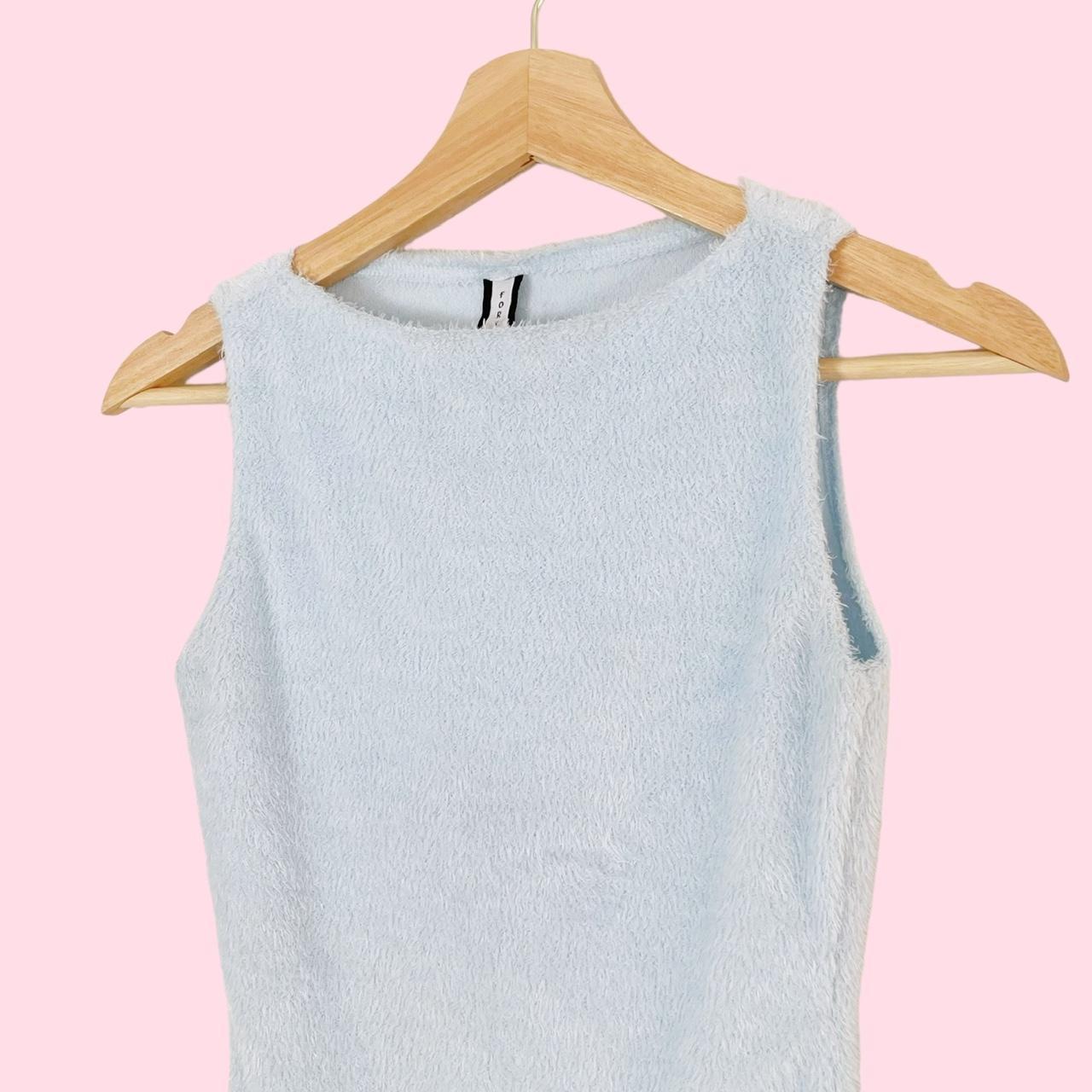 Forever 21 Women's Blue Veststankscamis Depop