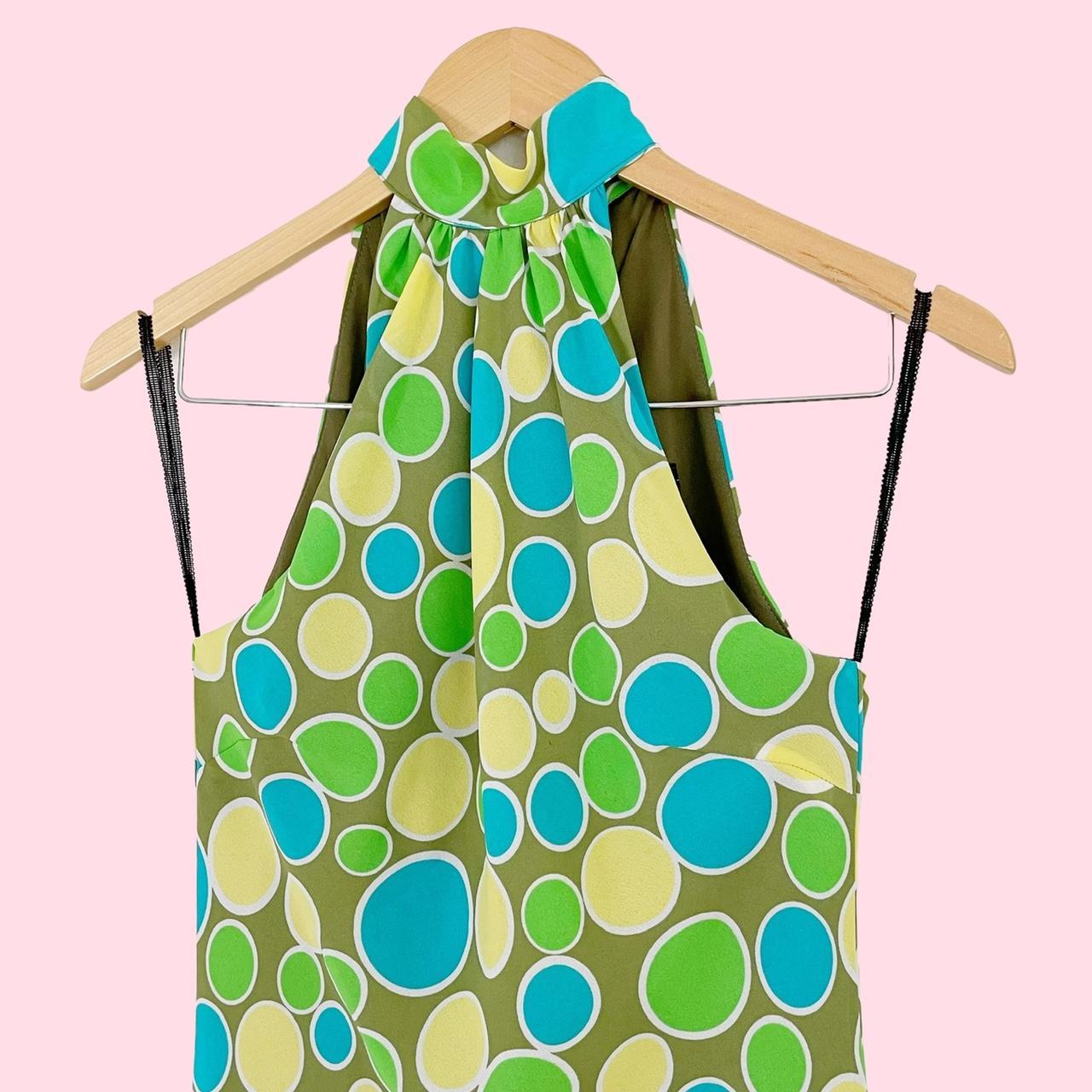 PANDORA Women's Green and Blue Dress (3)