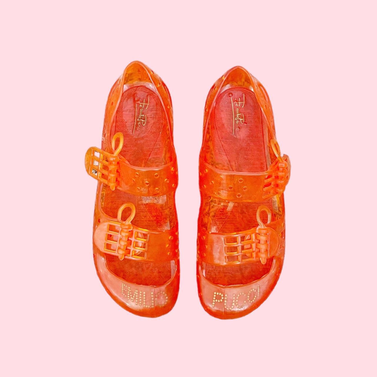 Emilio Pucci Women's Orange and Gold Footwear