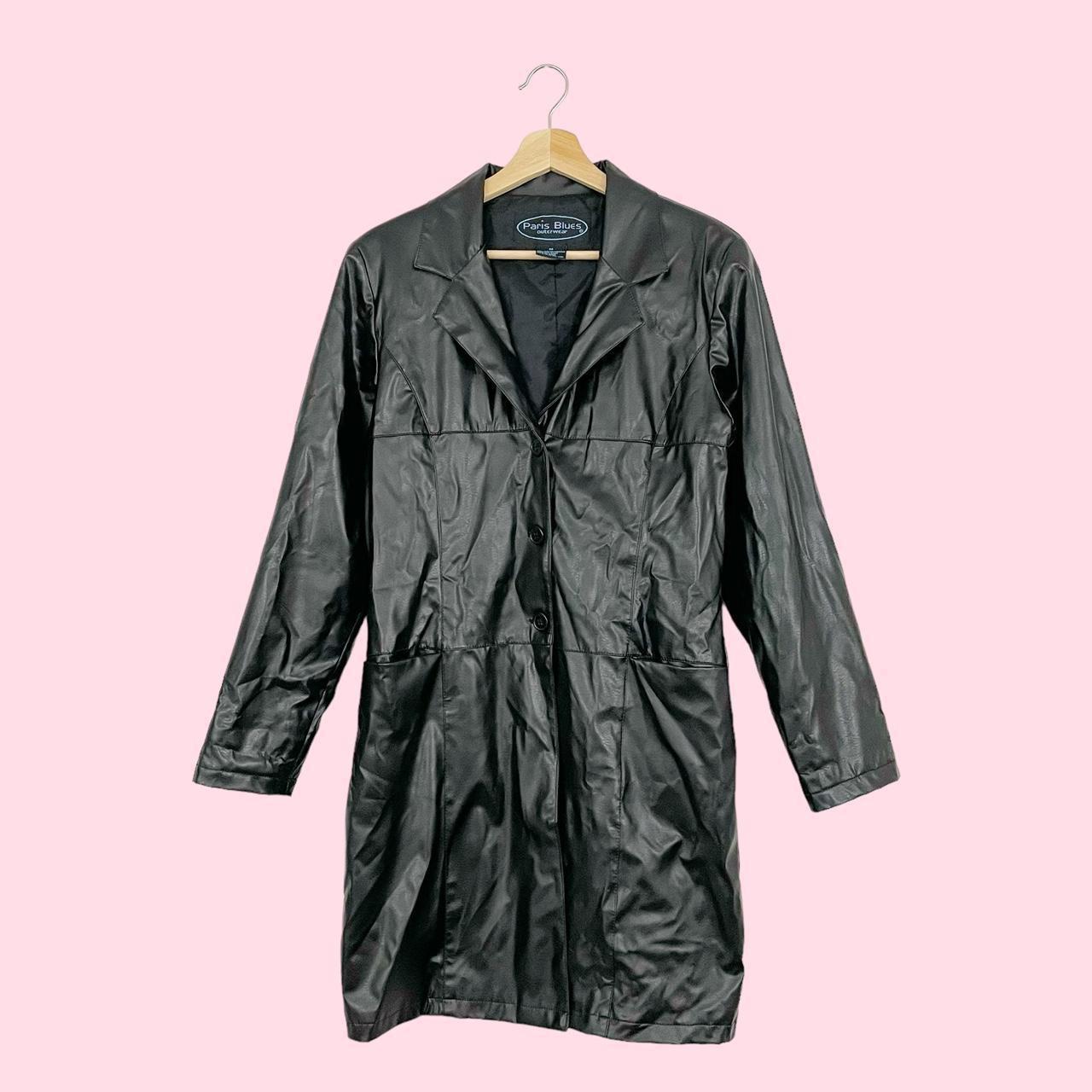 Paris Blues Women's Blazer Jacket Black M – FAUX LEATHER