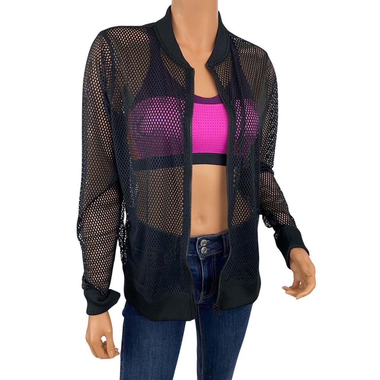 NEW Victoria's Secret Sport Black orders Fishnet Jacket Medium