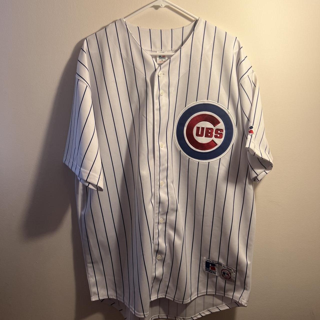 Vintage Chicago Cubs Jersey Lee 25 Pinstripes MLB - Depop