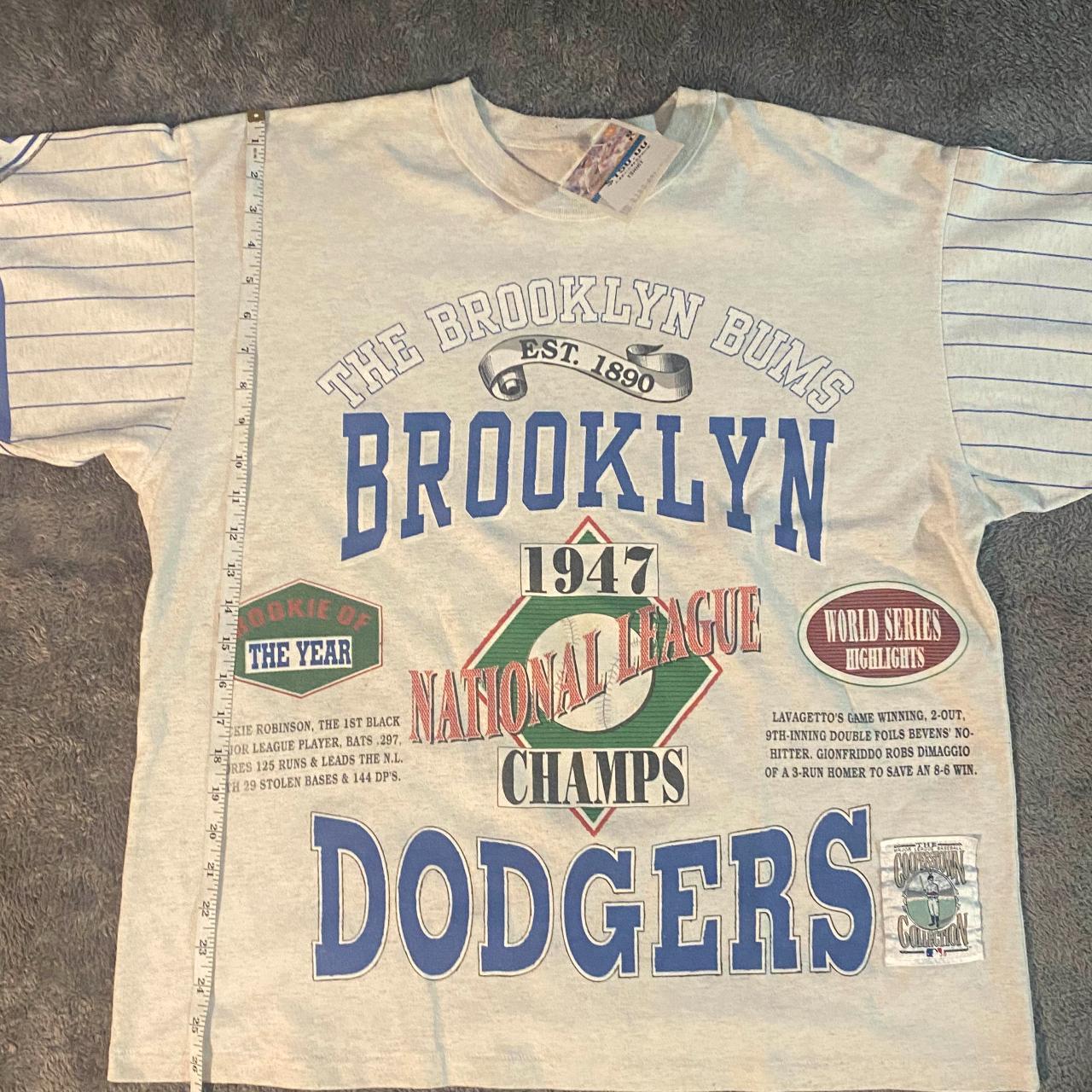 Vintage Brooklyn Dodgers T-shirt. Sick graphic on - Depop