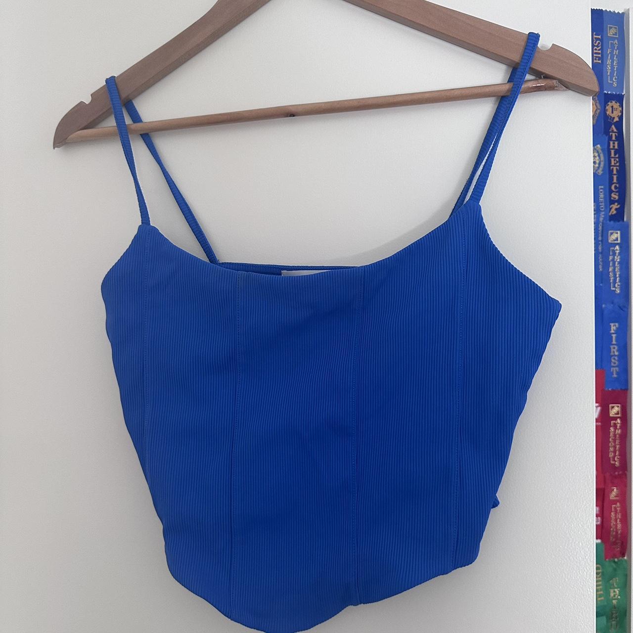 SUPRE Blue Corset Depop