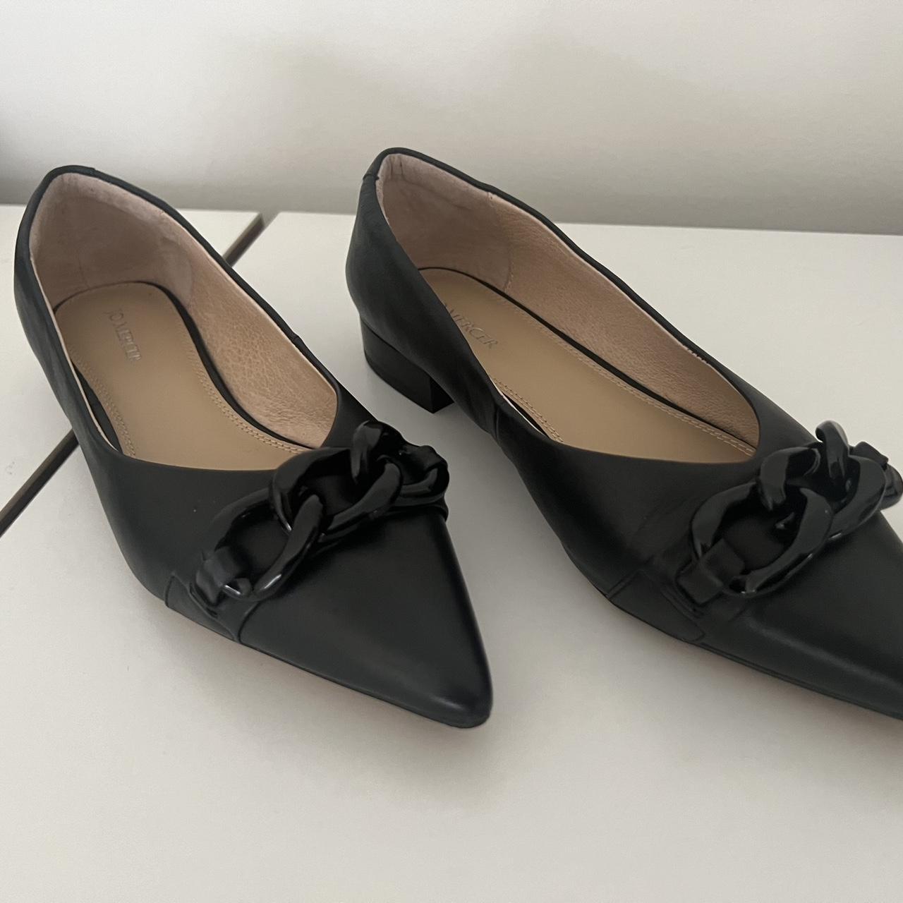 Jo Mercer Black Pointed Boots Flat Best Pointed Flat Ankle Boots