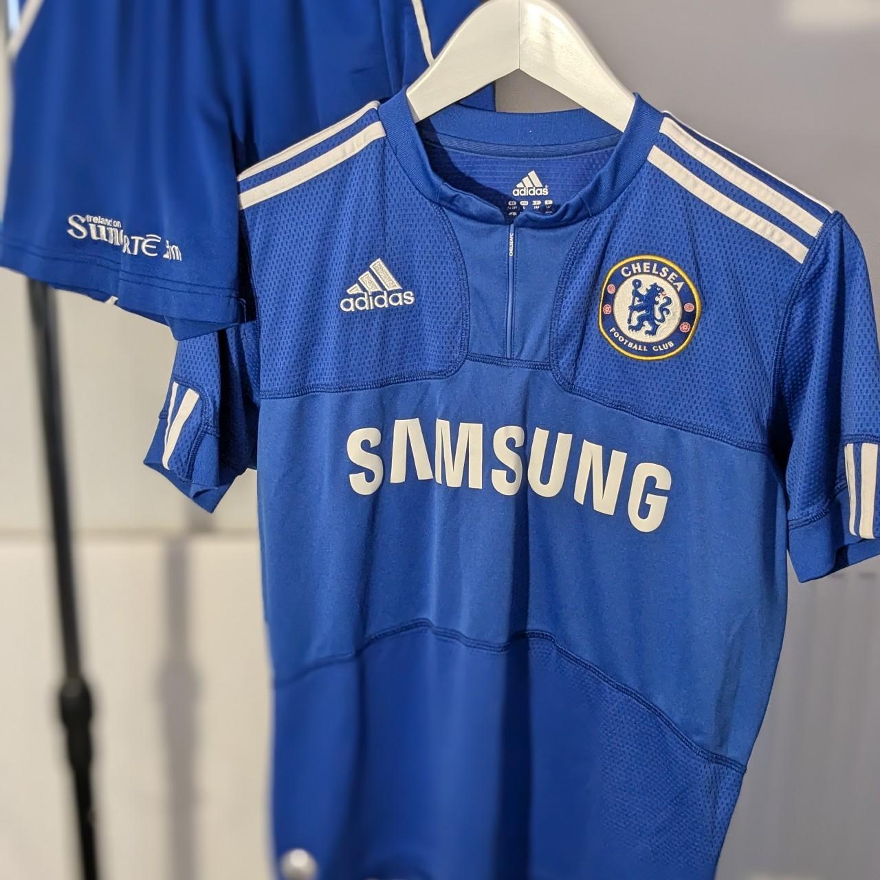 Chelsea FC home jersey featuring the Samsung sponsor | Depop