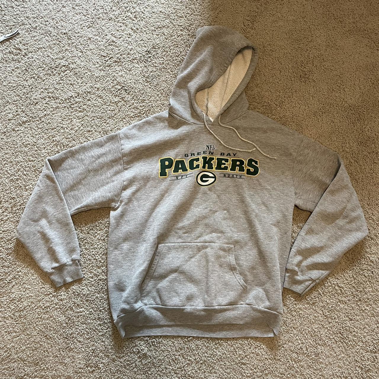 Y2K Green Bay packers zip up jacket Mens size - Depop