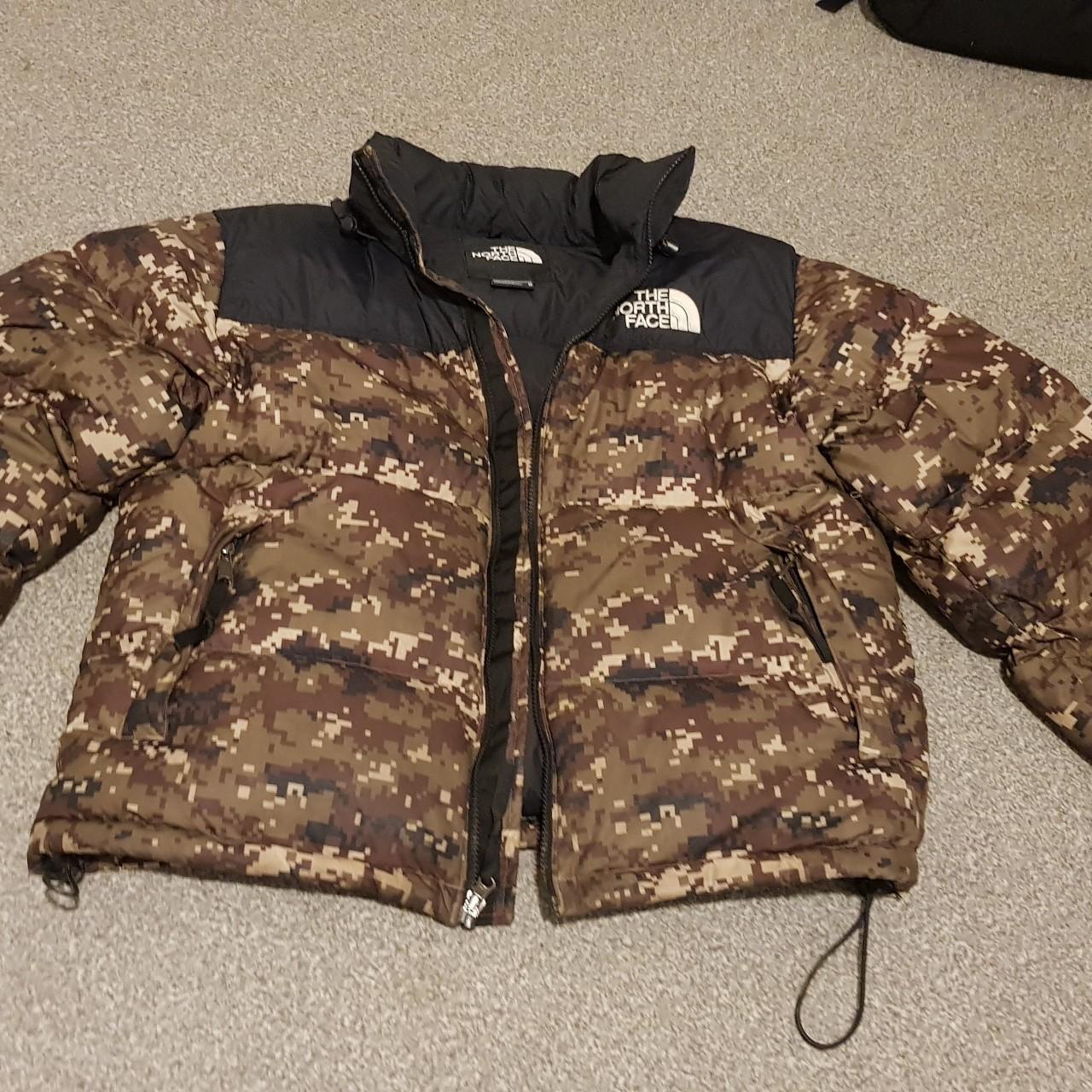 North face puffer jacket on sale camo