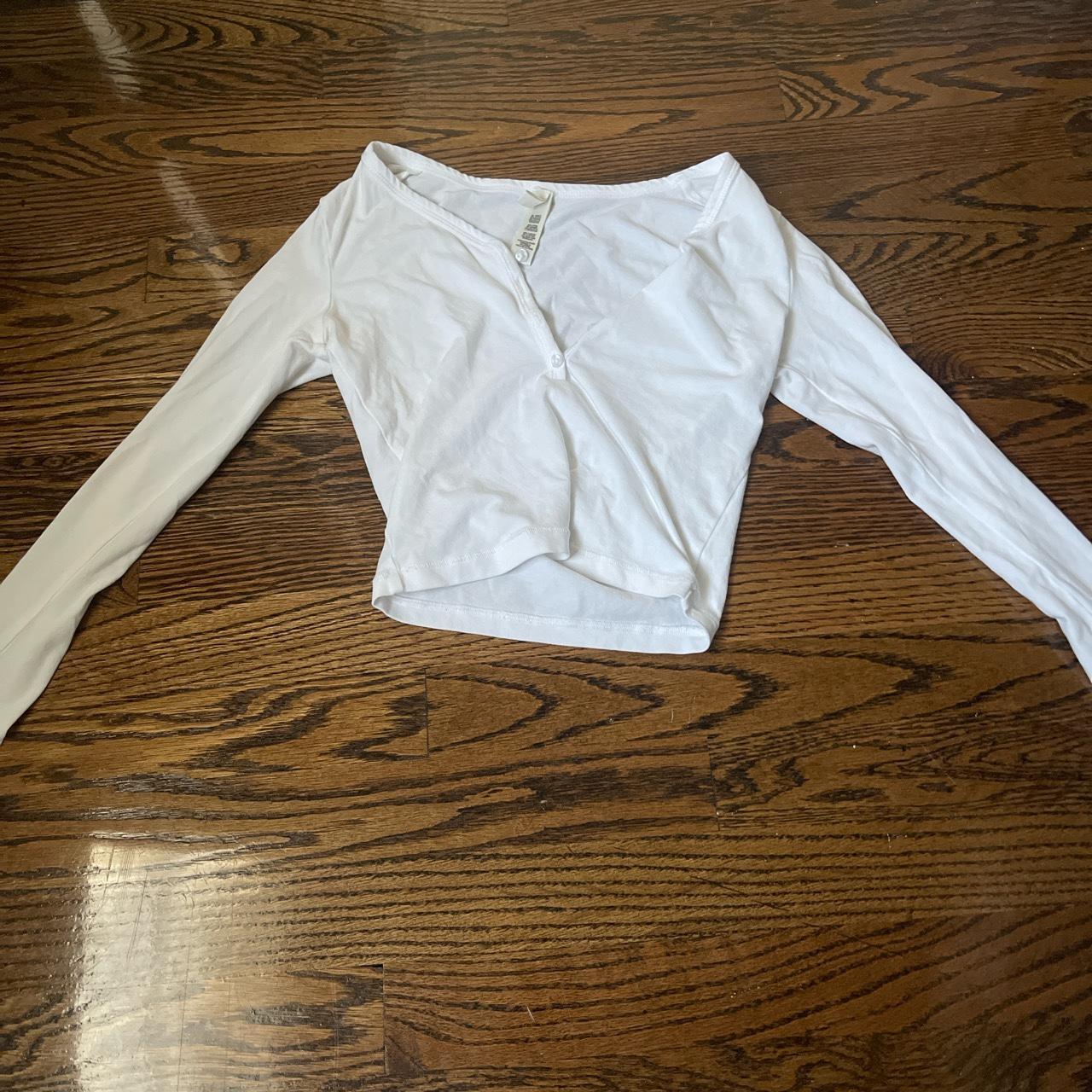 Limited edition skims white long sleeve. This is my... - Depop