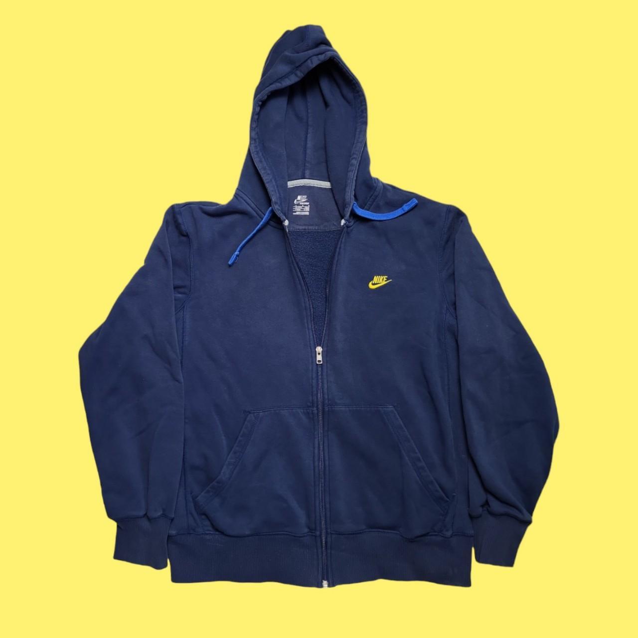 Navy nike zip hoodie best sale