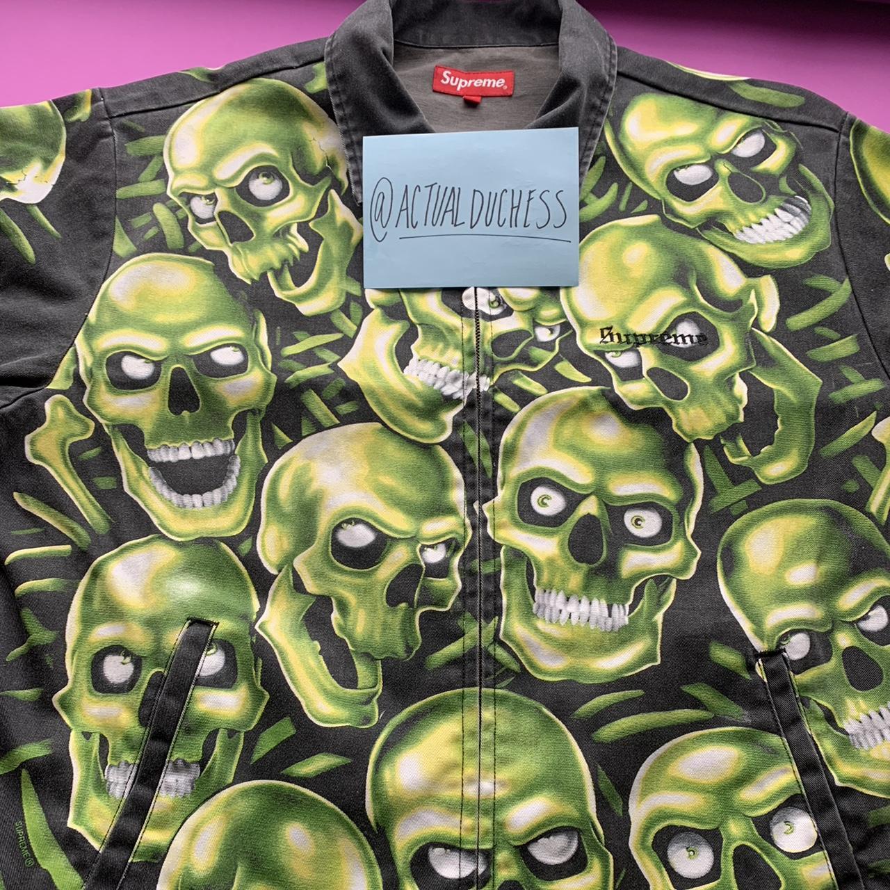 2018ss supreme SKULL ジャケット Supreme Skull Pile Leather Bomber Jacket (SS18) - $798