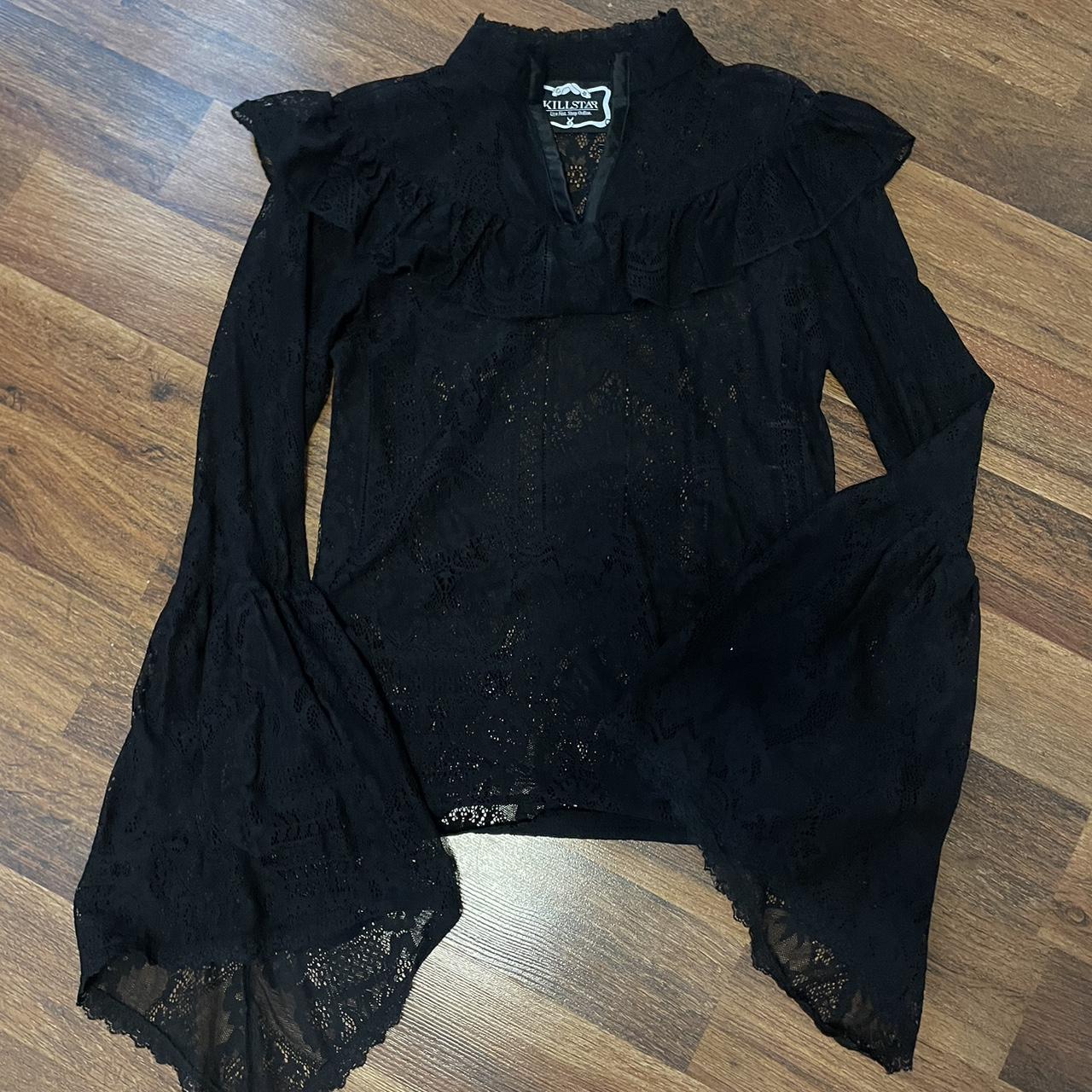 super cool Killstar top!! a lot of lace detail and... - Depop