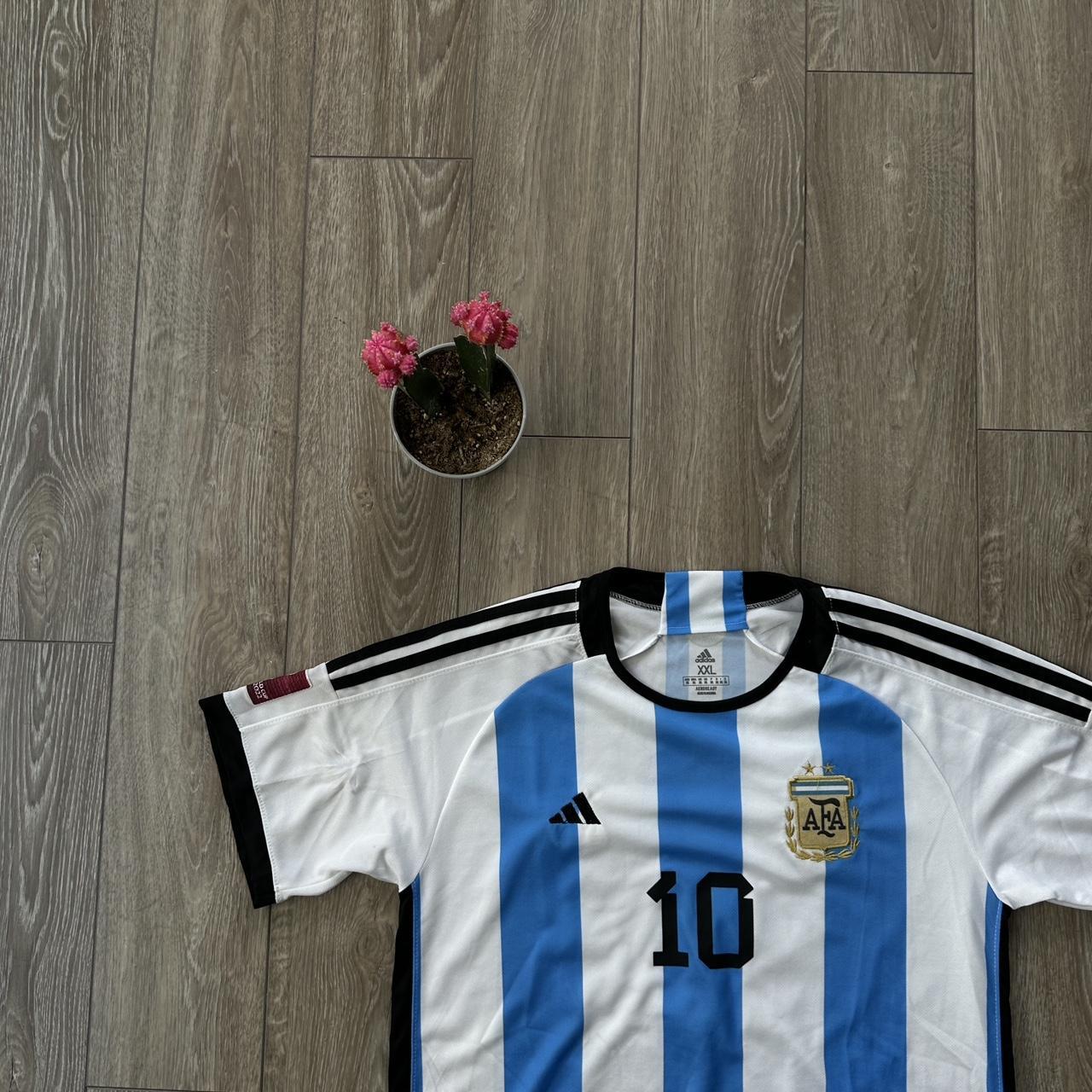 Adidas World Cup 2022 Messi Argentina 3 stars Jersey - Depop