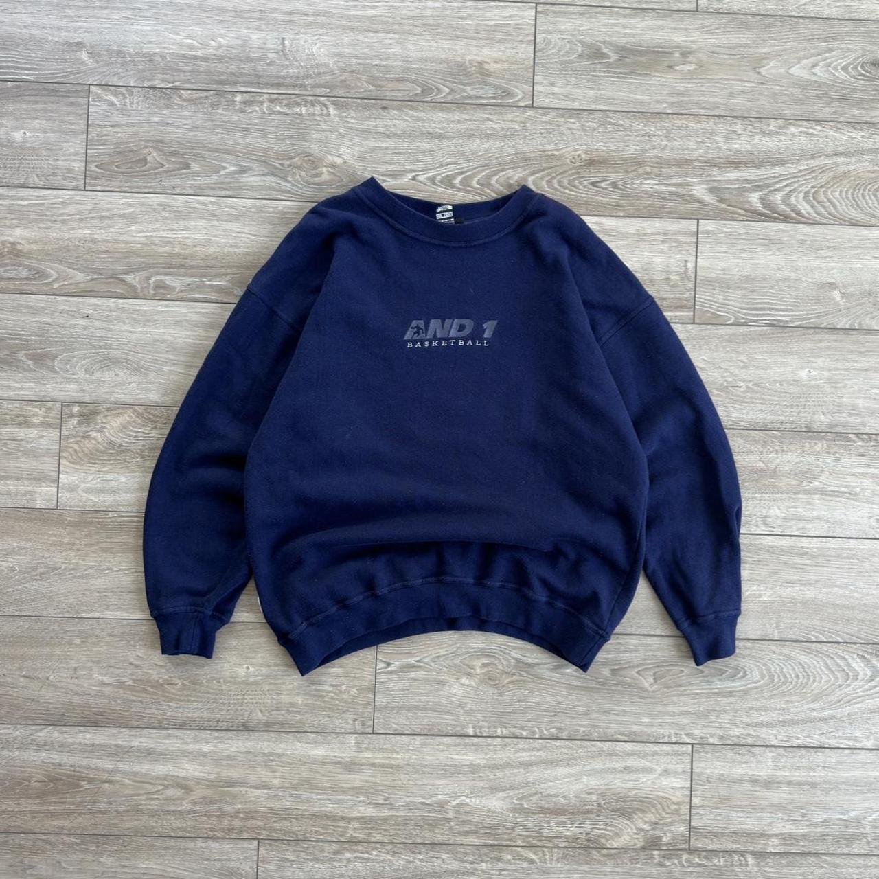 Vintage Y2K Blue And1 Basketball Sweatshirt Great... - Depop