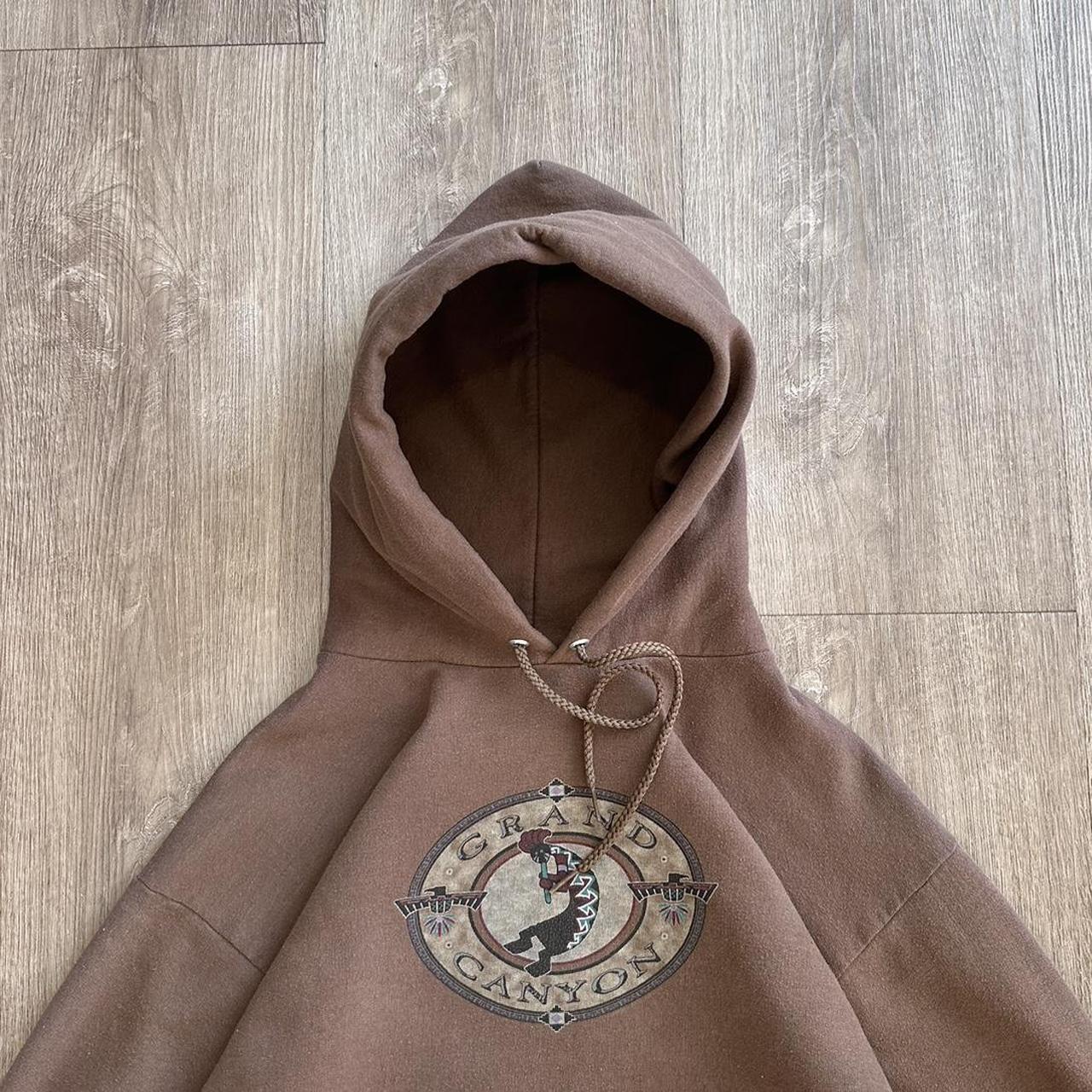 Vintage 90’s Faded Brown Grand Canyon Hanes Pullover... - Depop