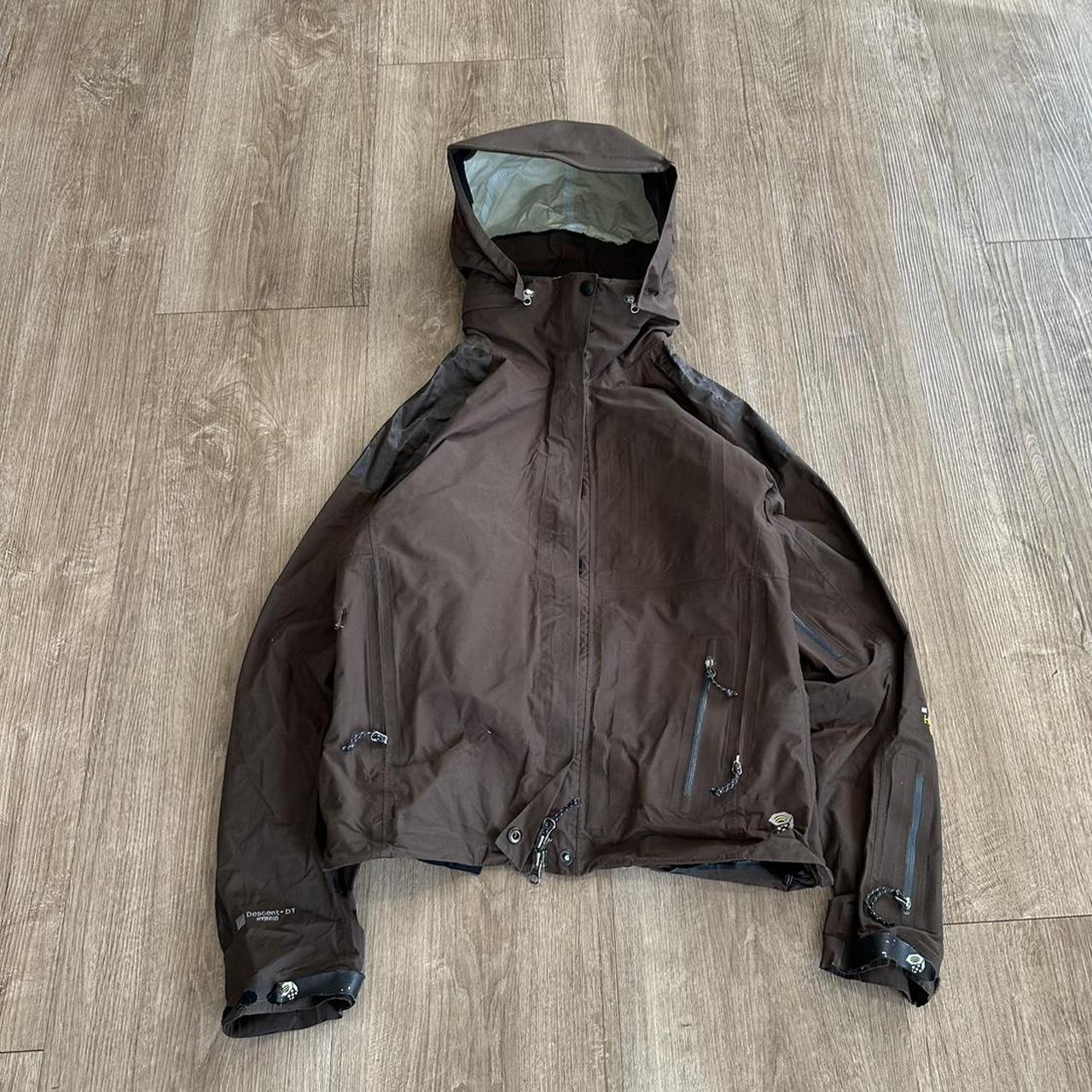 Vintage Y2K Brown Mountain Hardware Zip Up Goretex - Depop