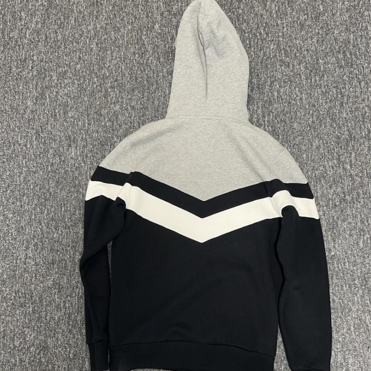 Trapstar V Stripe Tracksuit Black Grey White Size... Depop