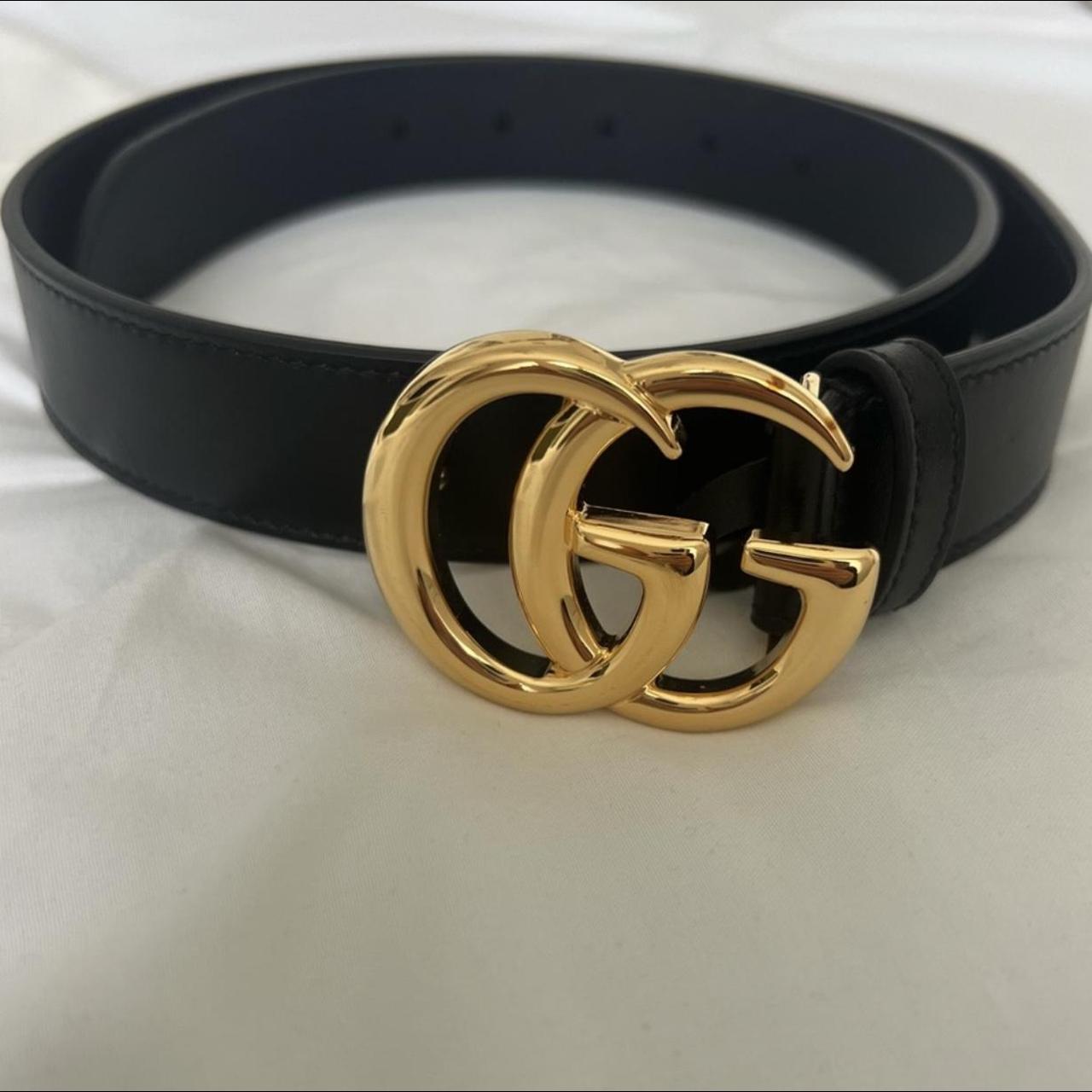 Black Gucci Belt (Size 80/S) - Depop