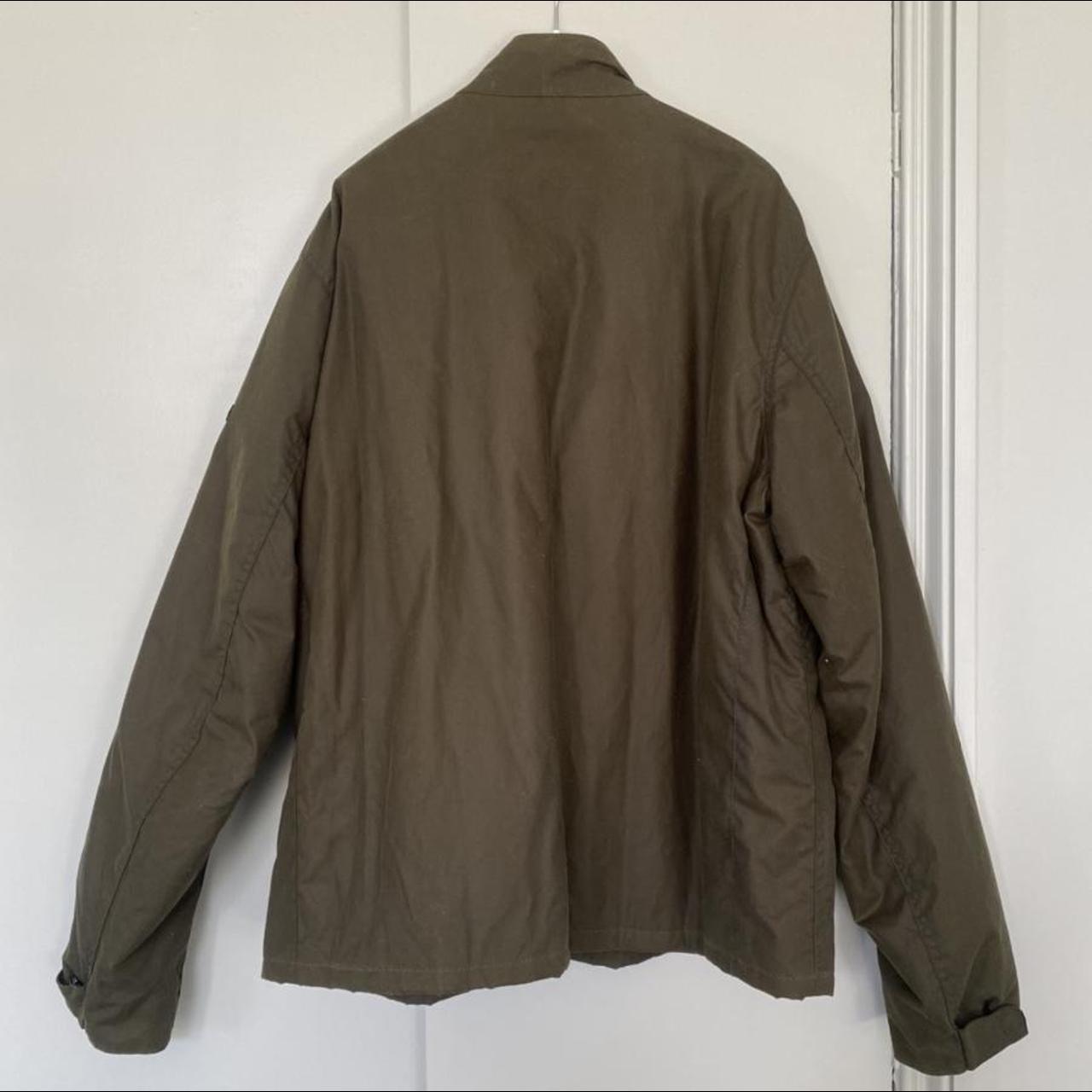 Barbour Men's Khaki and Brown Coat | Depop