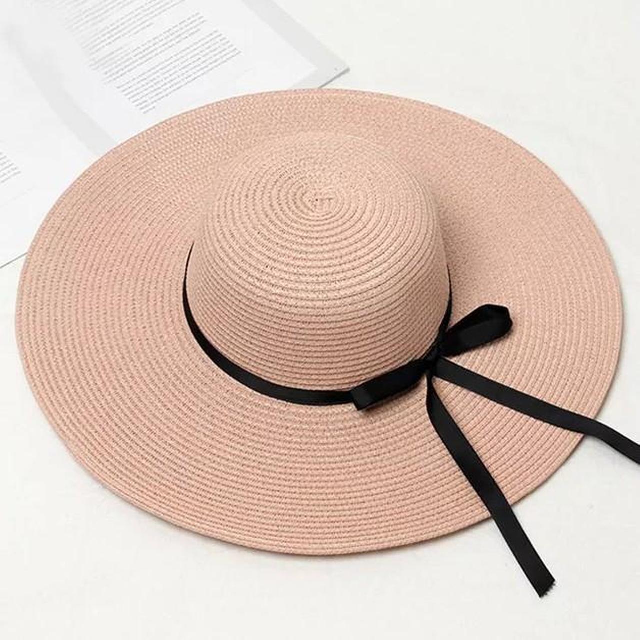 Straw summer sun hats for women sun protection beach - Depop