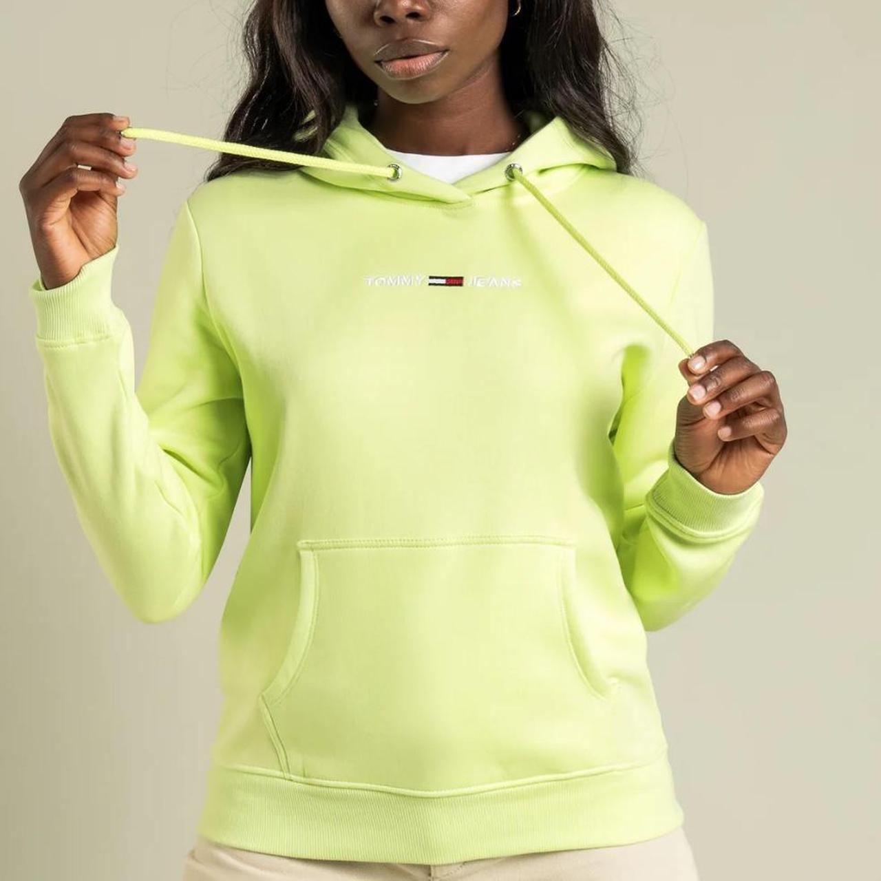 Yellow tommy hilfiger hoodie on sale women's