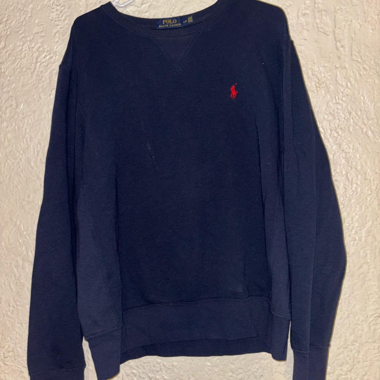 raulph Lauren crew neck small stain size large - Depop