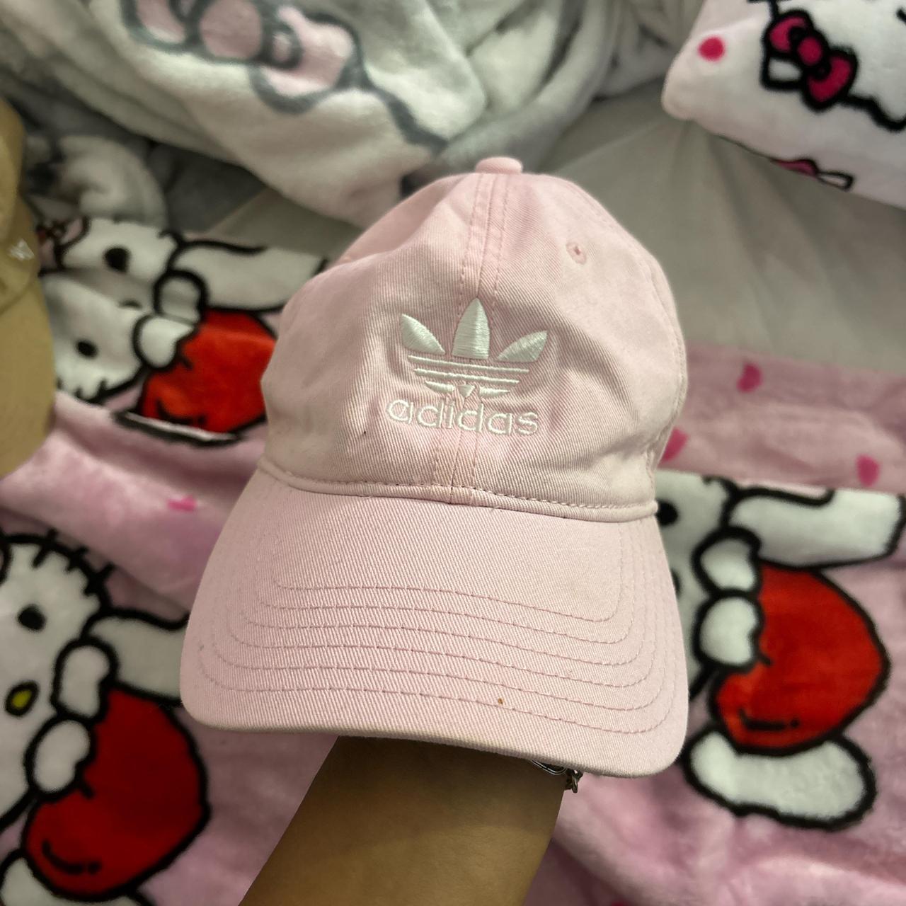 Baby pink adidas hat Depop