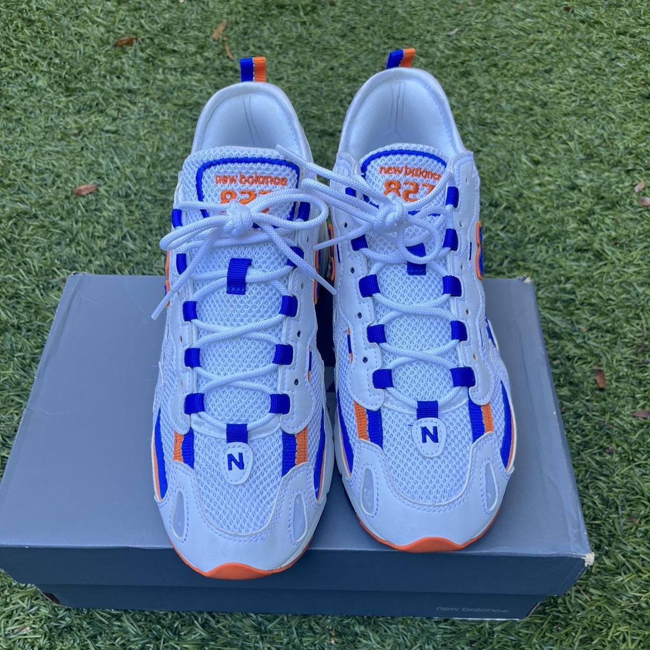 new balance 827 worn once like new condition size... - Depop