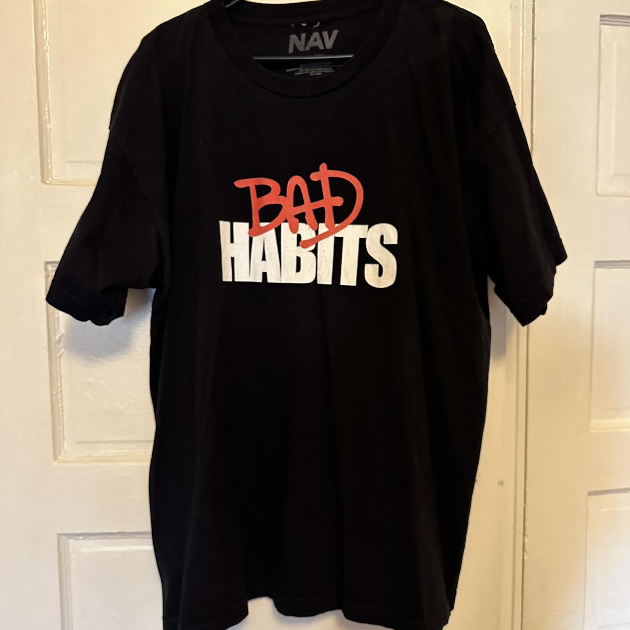 Vlone bad habits black hot sale tee