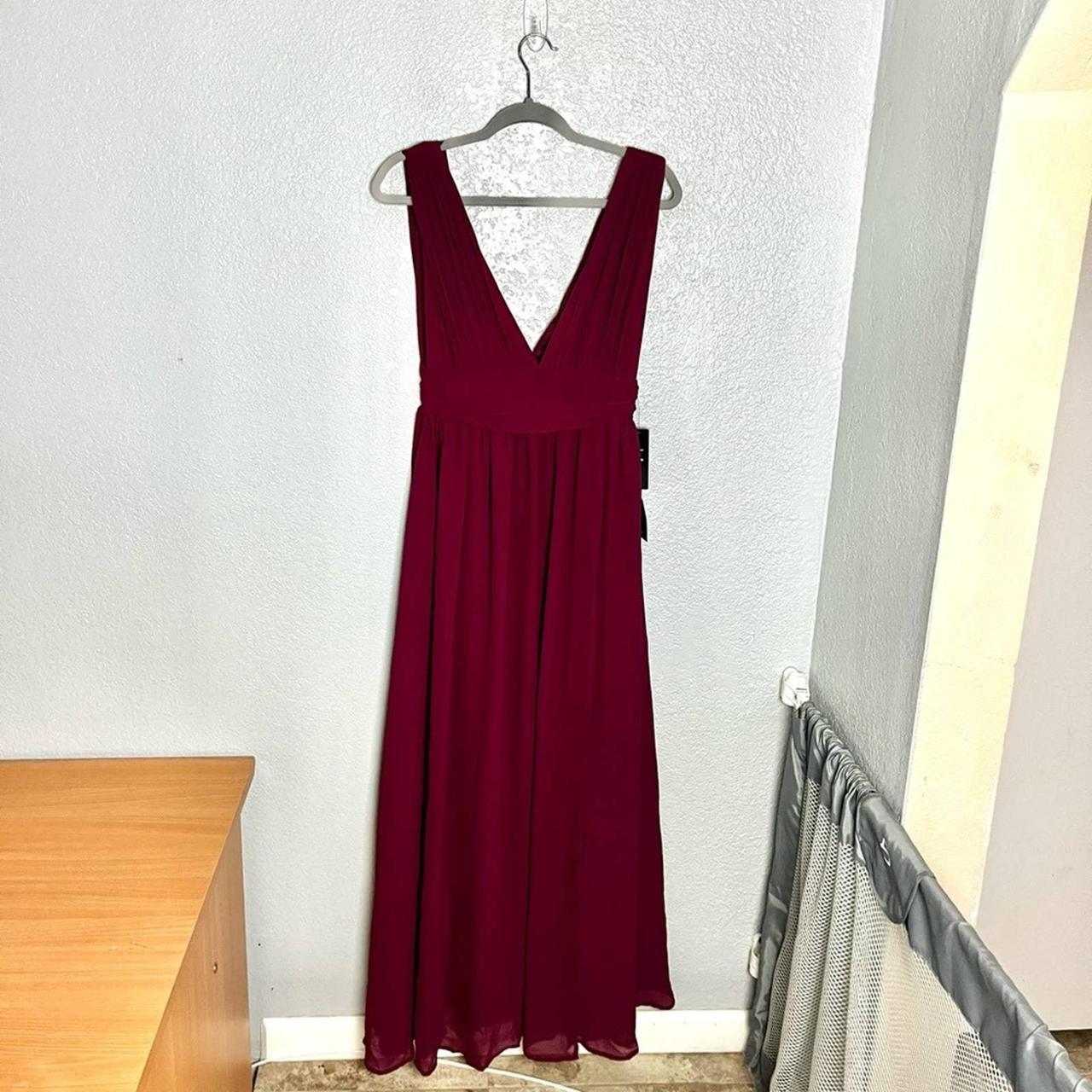 Heavenly hues burgundy maxi dress sale