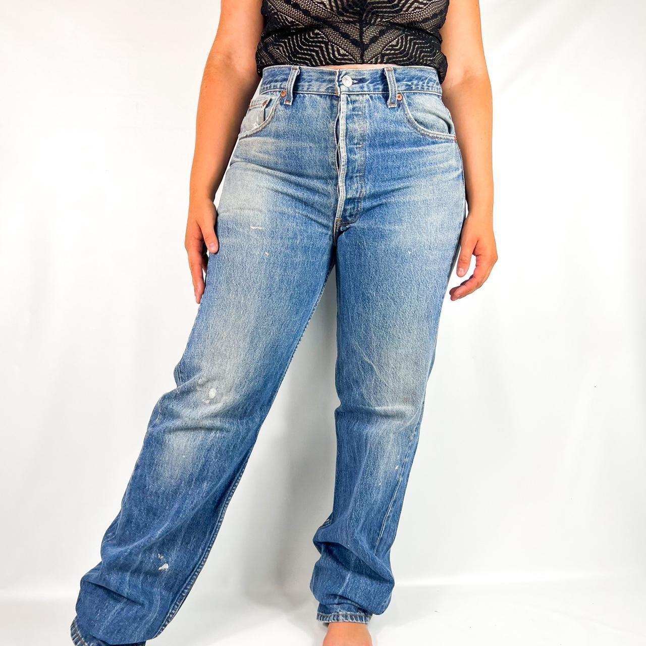 Vintage Levi 501 jeans Made in USA Medium wash,... - Depop