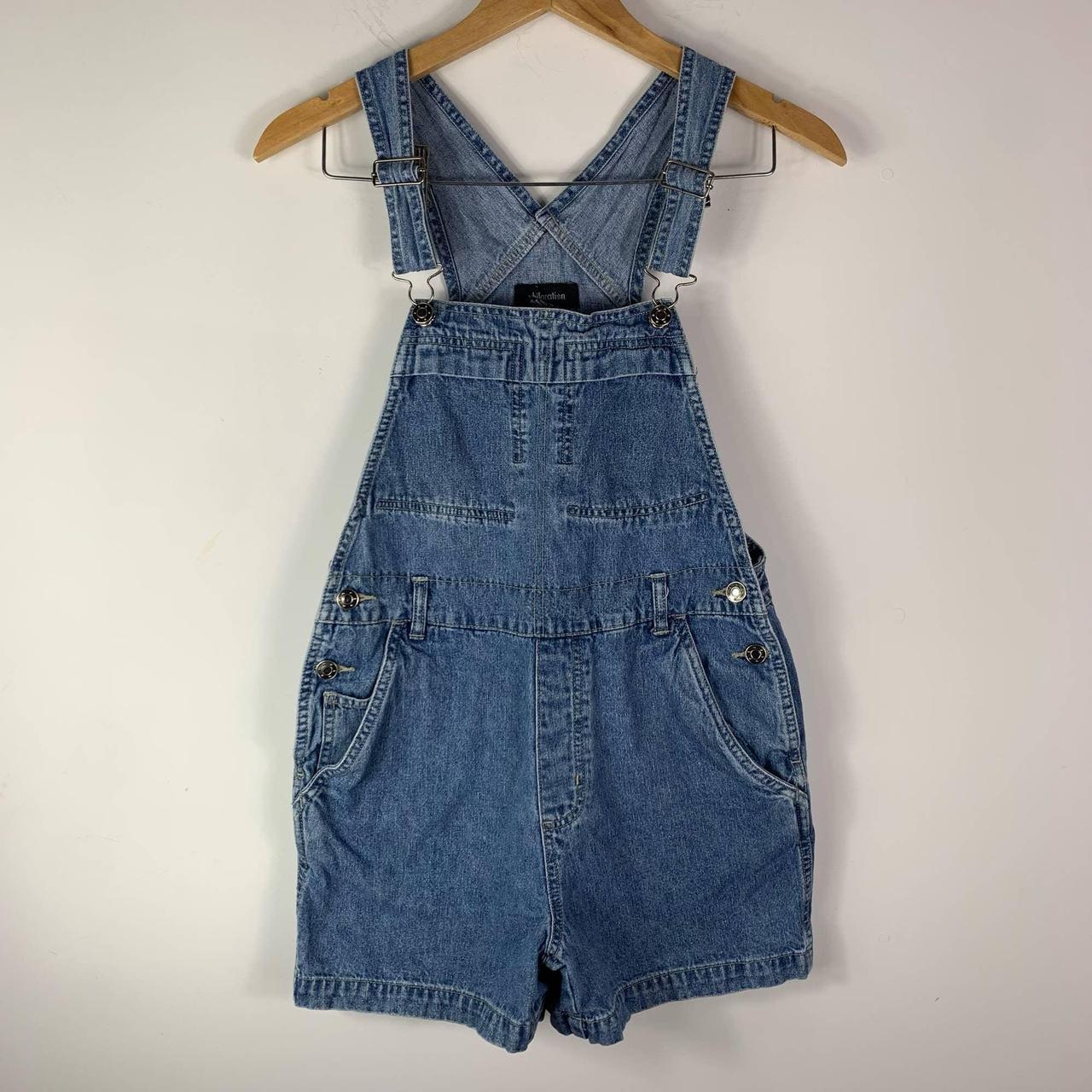 Vintage 90s overalls Cute medium wash xiliration... - Depop